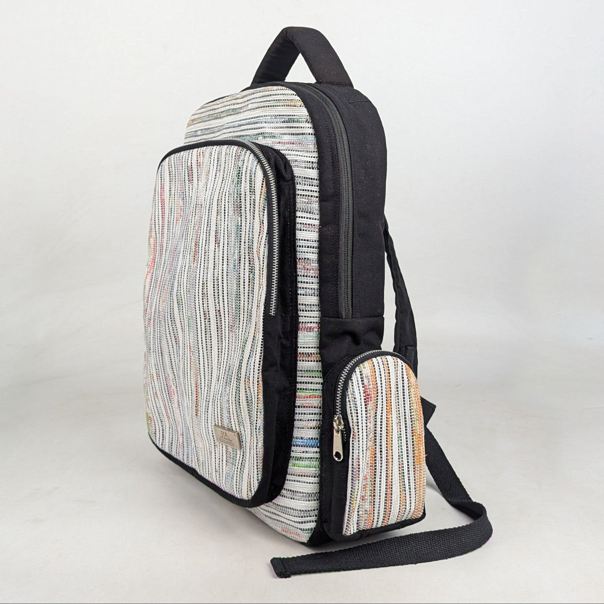 Upcycled Handcrafted Commuter Backpack (CBP0626-001) PS_W