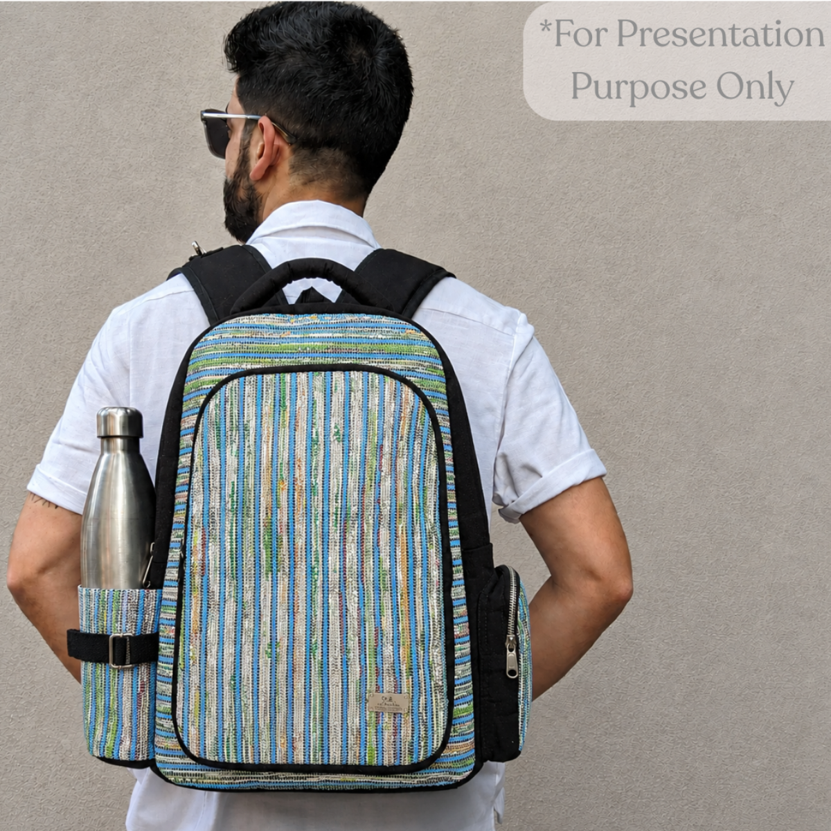Upcycled Handcrafted Commuter Backpack (CBP0626-002)