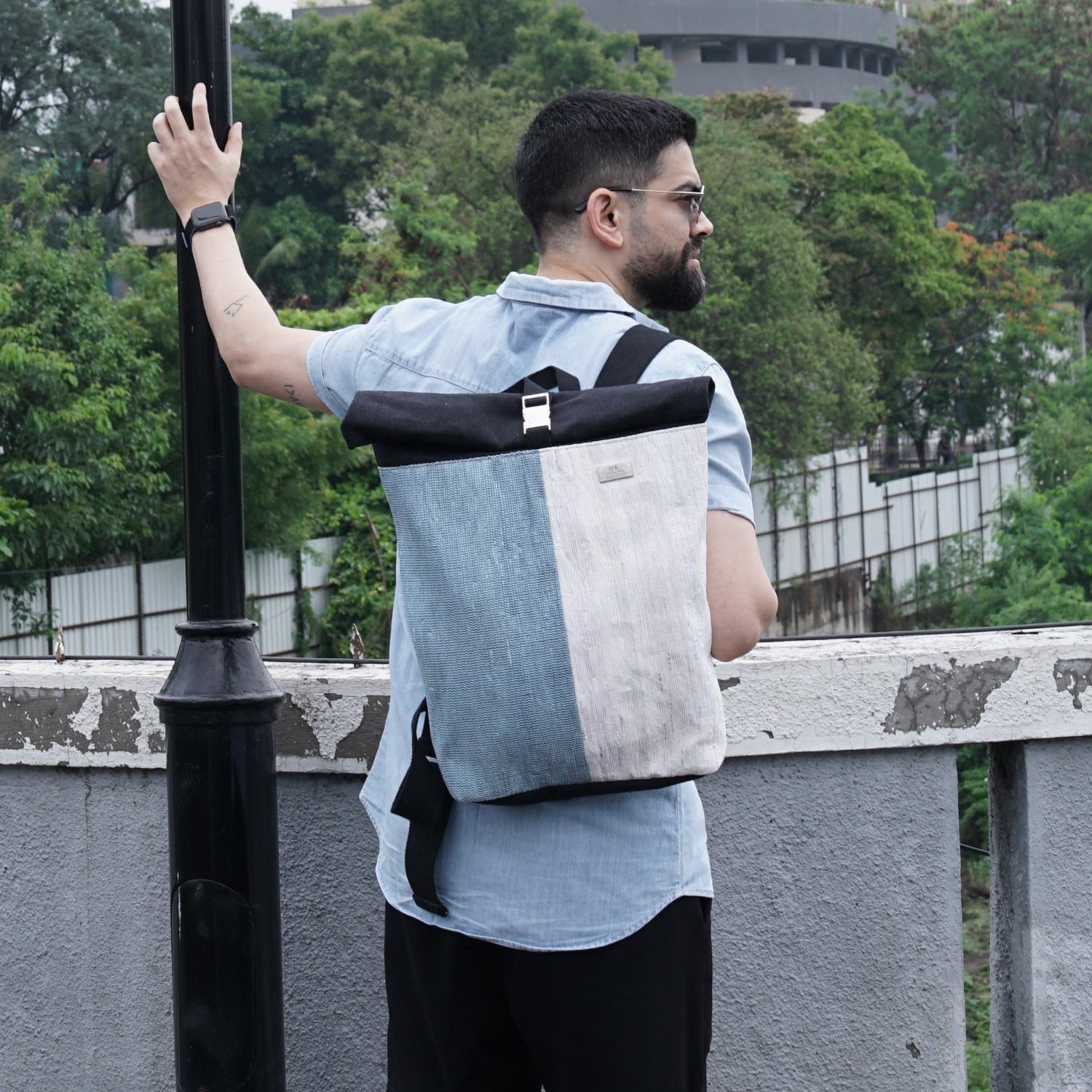 Upcycled Handcrafted Spartan Backpack (SBP0625-005) PS_W