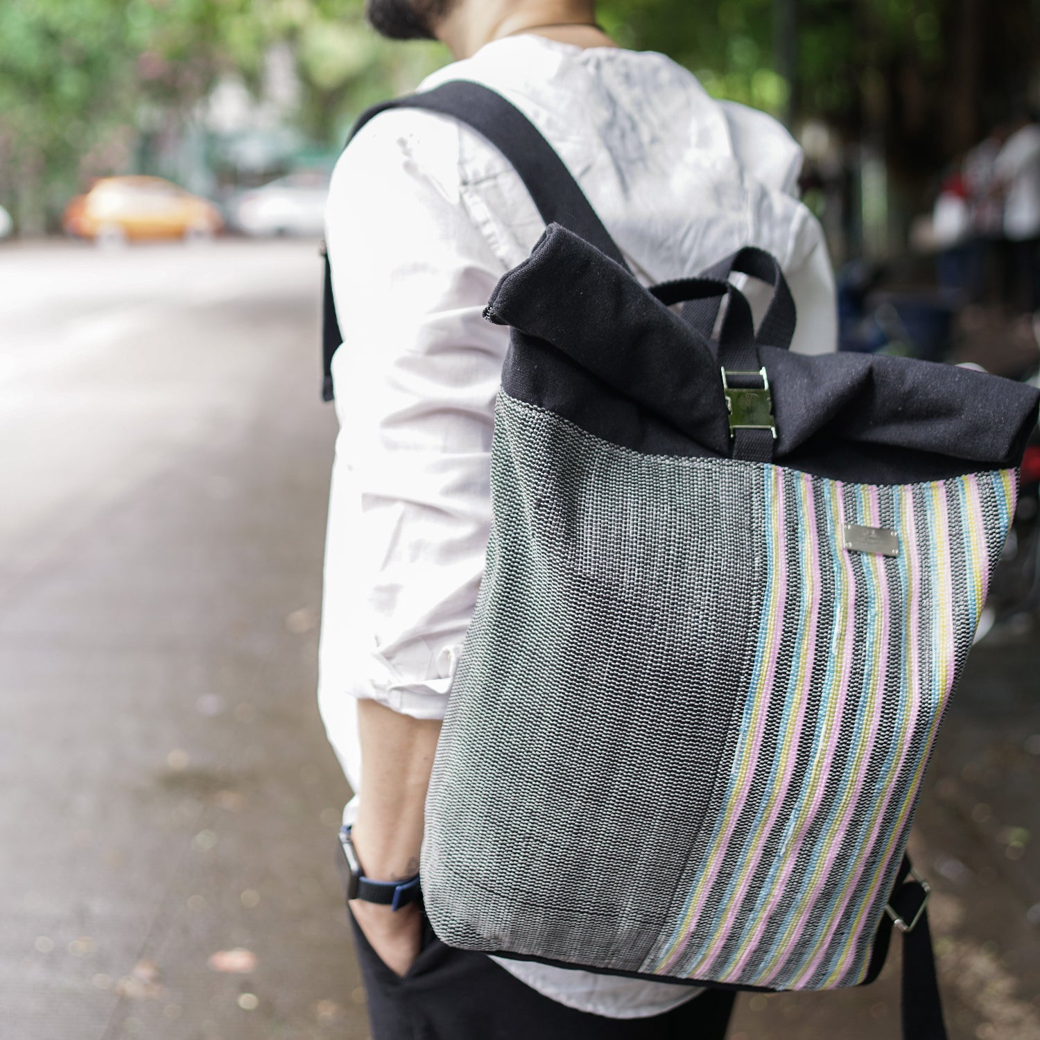 Upcycled Handcrafted Spartan Backpack (SBP0625-005) PS_W