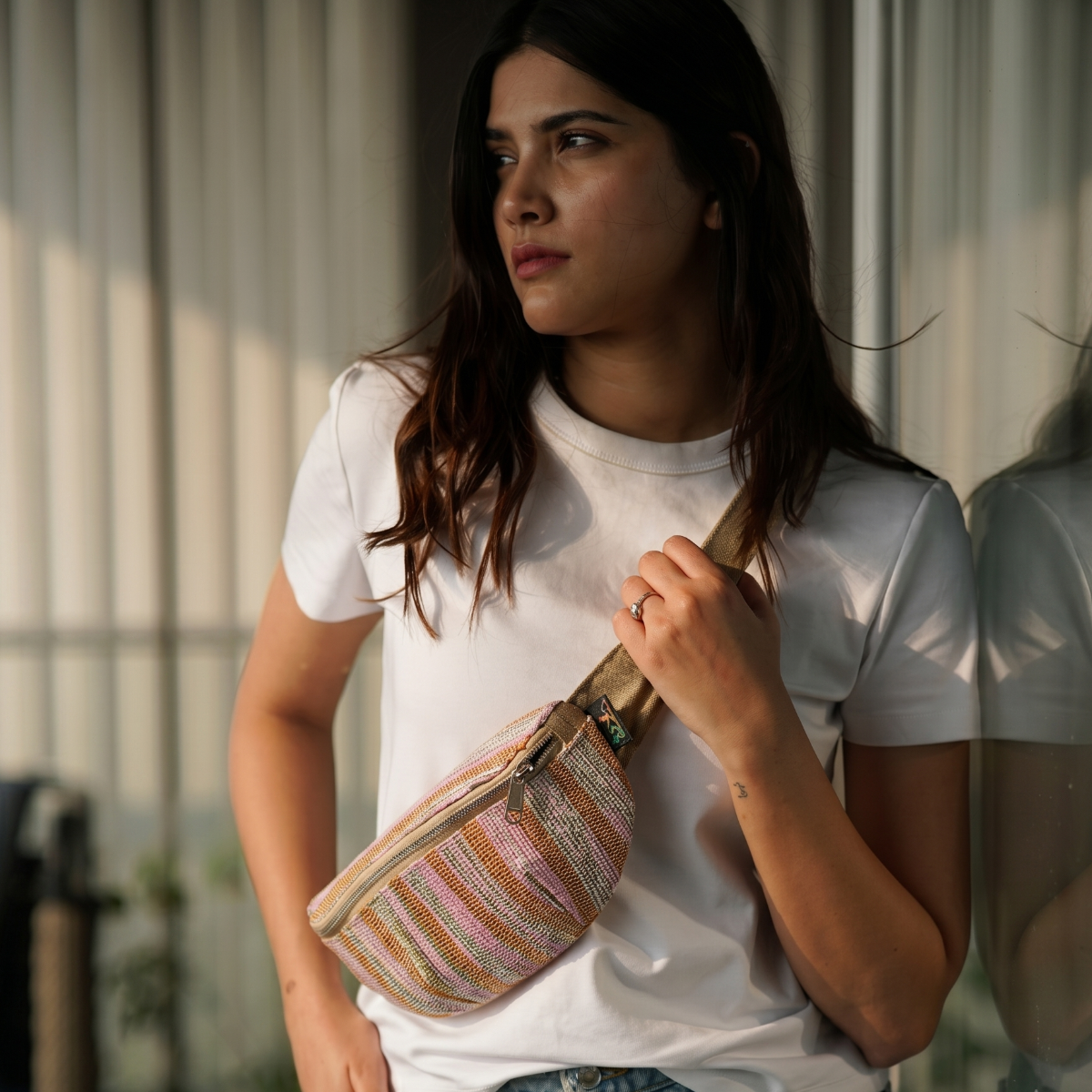 Premium Upcycled Handcrafted Fanny Pack (FP0626-009) PS_W