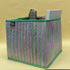 Green and Pink Striped Upcycled Handwoven Collapsible Storage Basket Medium (CSBM0824-011) PS_W
