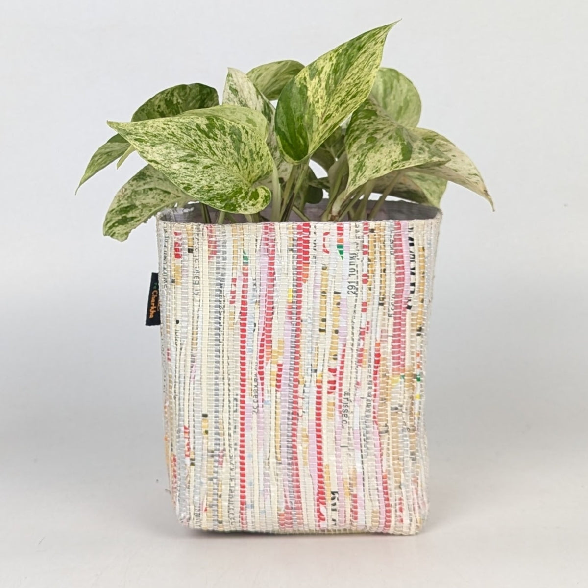 Handwoven Upcycled Small Grow Pot (GPS0725-005) PS_W