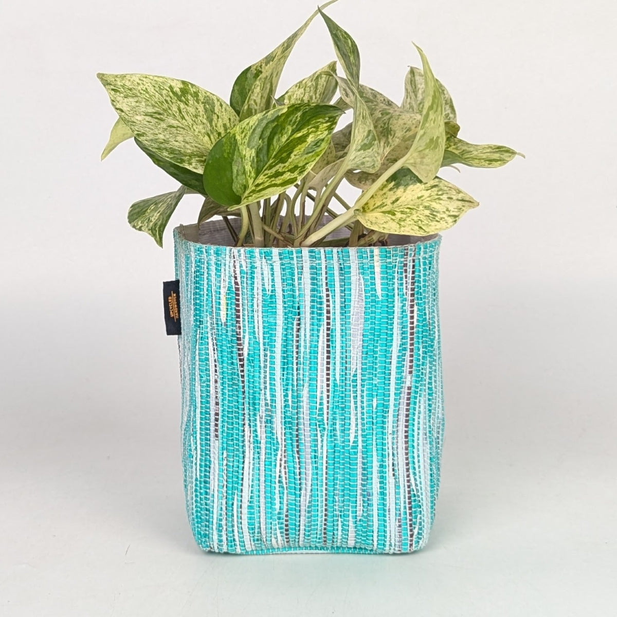 Handwoven Upcycled Small Grow Pot (GPS0725-009) PS_W