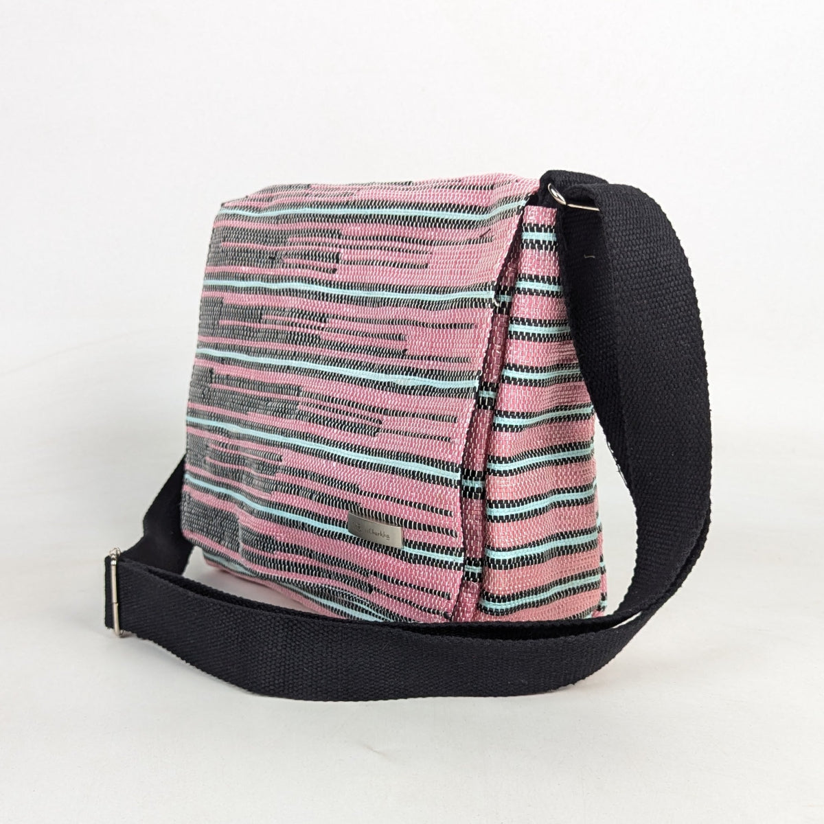 Upcycled Handcrafted Designer Messenger Bag (MBD0526-005) PS_W