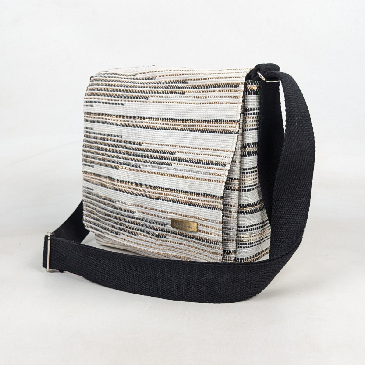Upcycled Handcrafted Designer Messenger Bag (MBD0526-009) PS_W