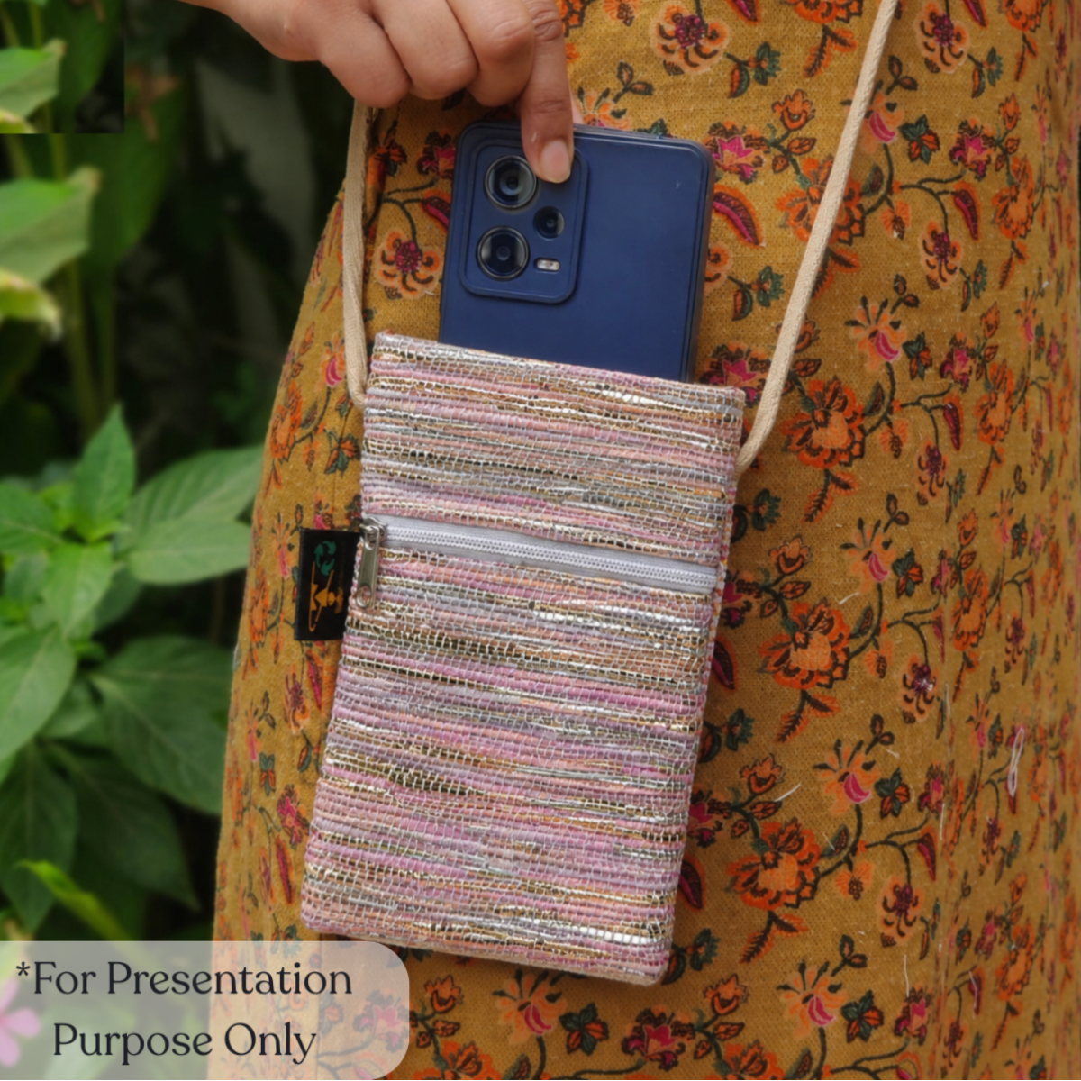 Upcycled Handcrafted Mobile Sling (MSL0626-008)