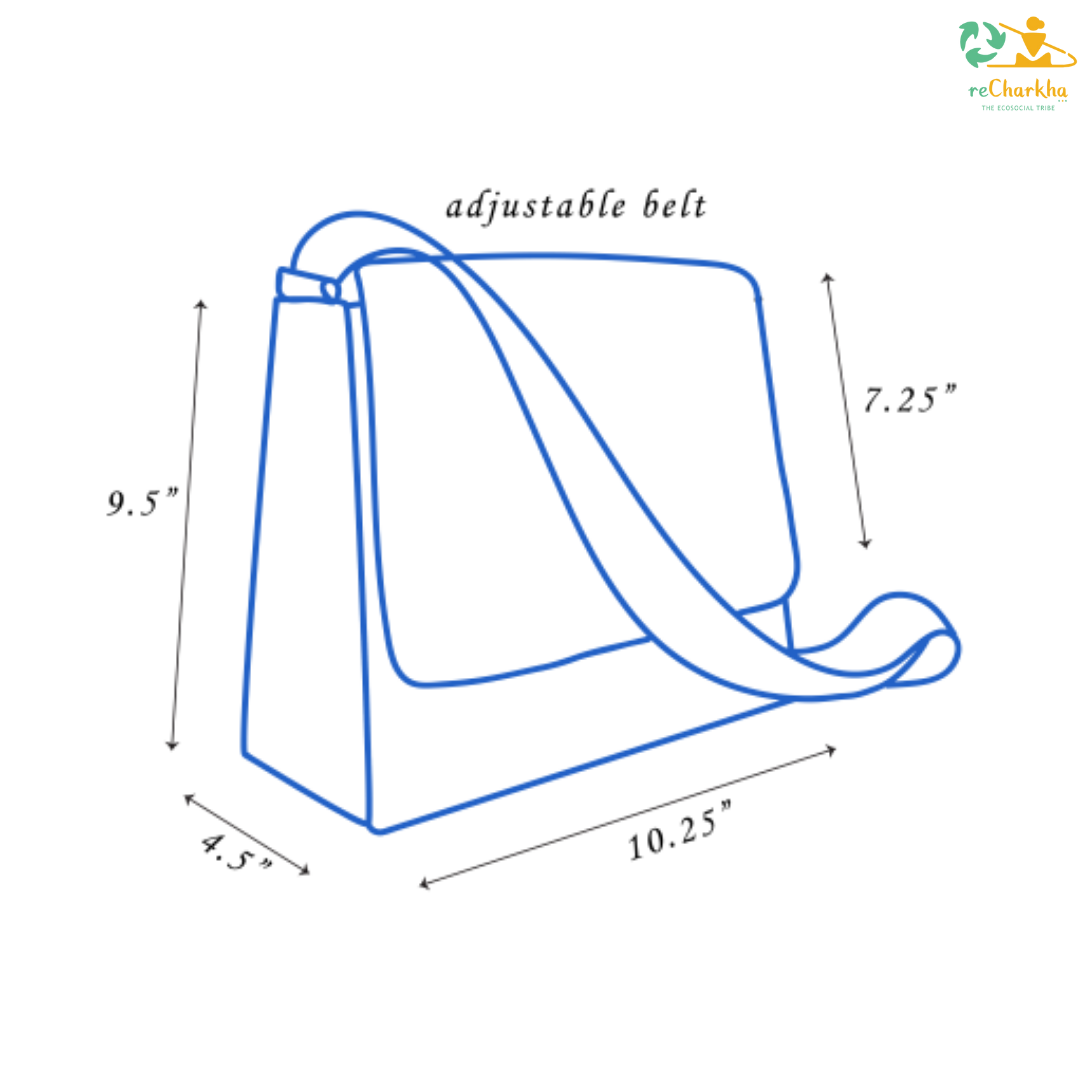 Upcycled Handcrafted Messenger Bag (MB0426-003) PS_W