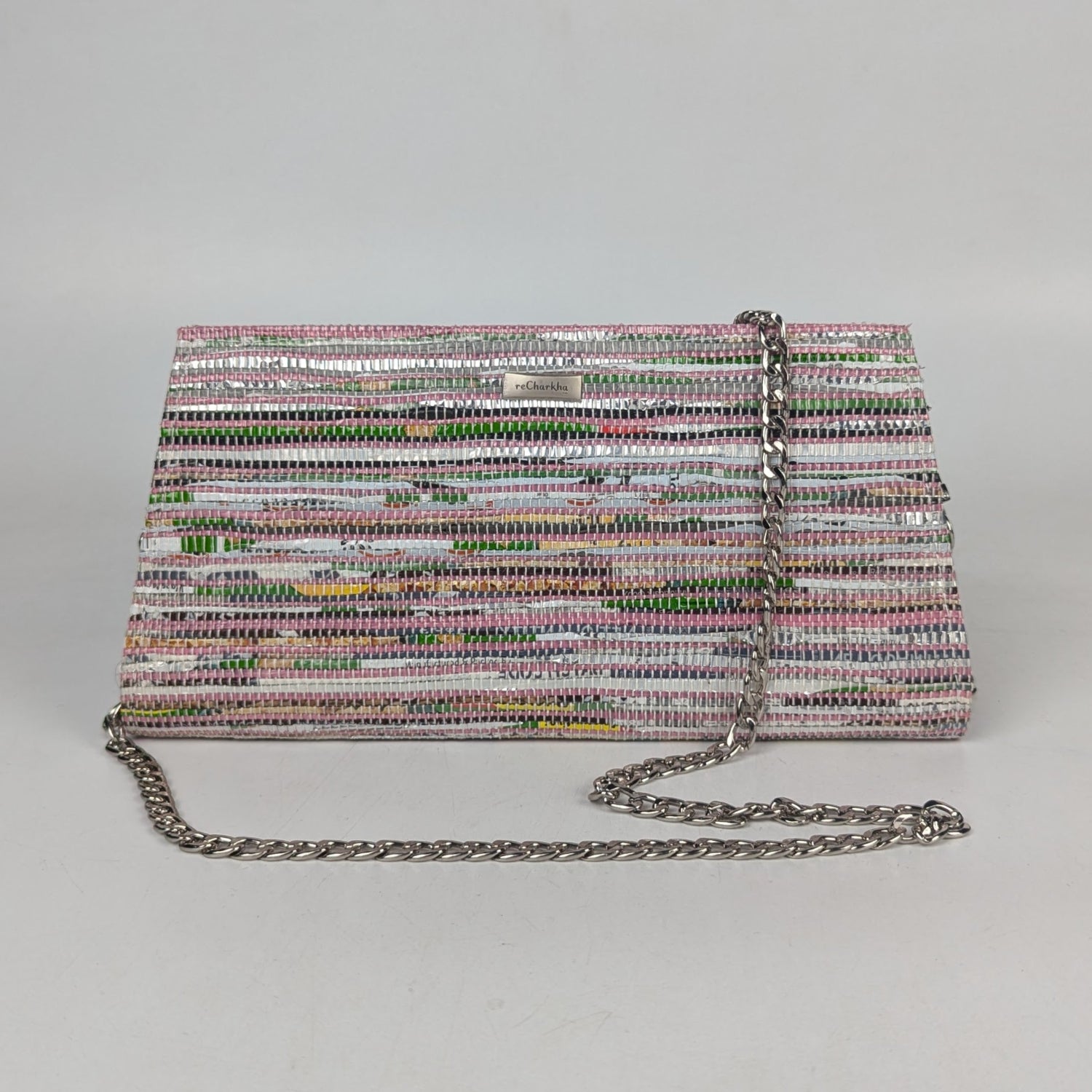 Upcycled Handcrafted Trapeze Clutch (TC0825-008) PS_W