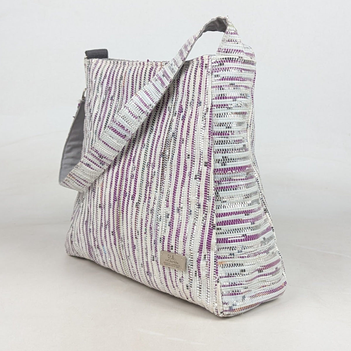Upcycled Handcrafted Trapeze Tote (TT0726-001)