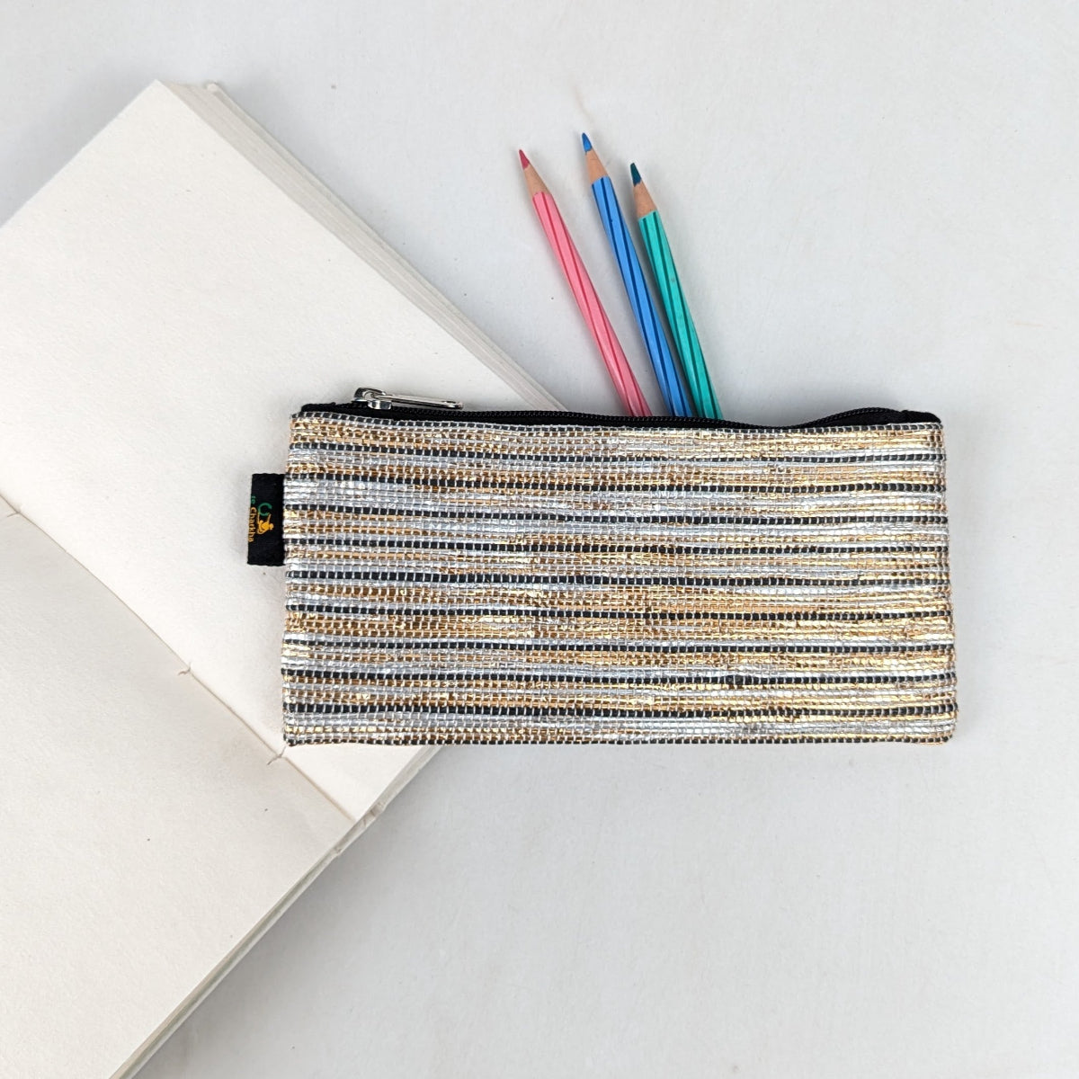 Premium Upcycled Handcrafted Pencil Pouch (PP0626-015) PS_W
