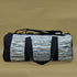 RECRAFTED - Amazon Wrappers with Golden Thin Striped Gym Duffle Weekender Bag RGDB0624-001
