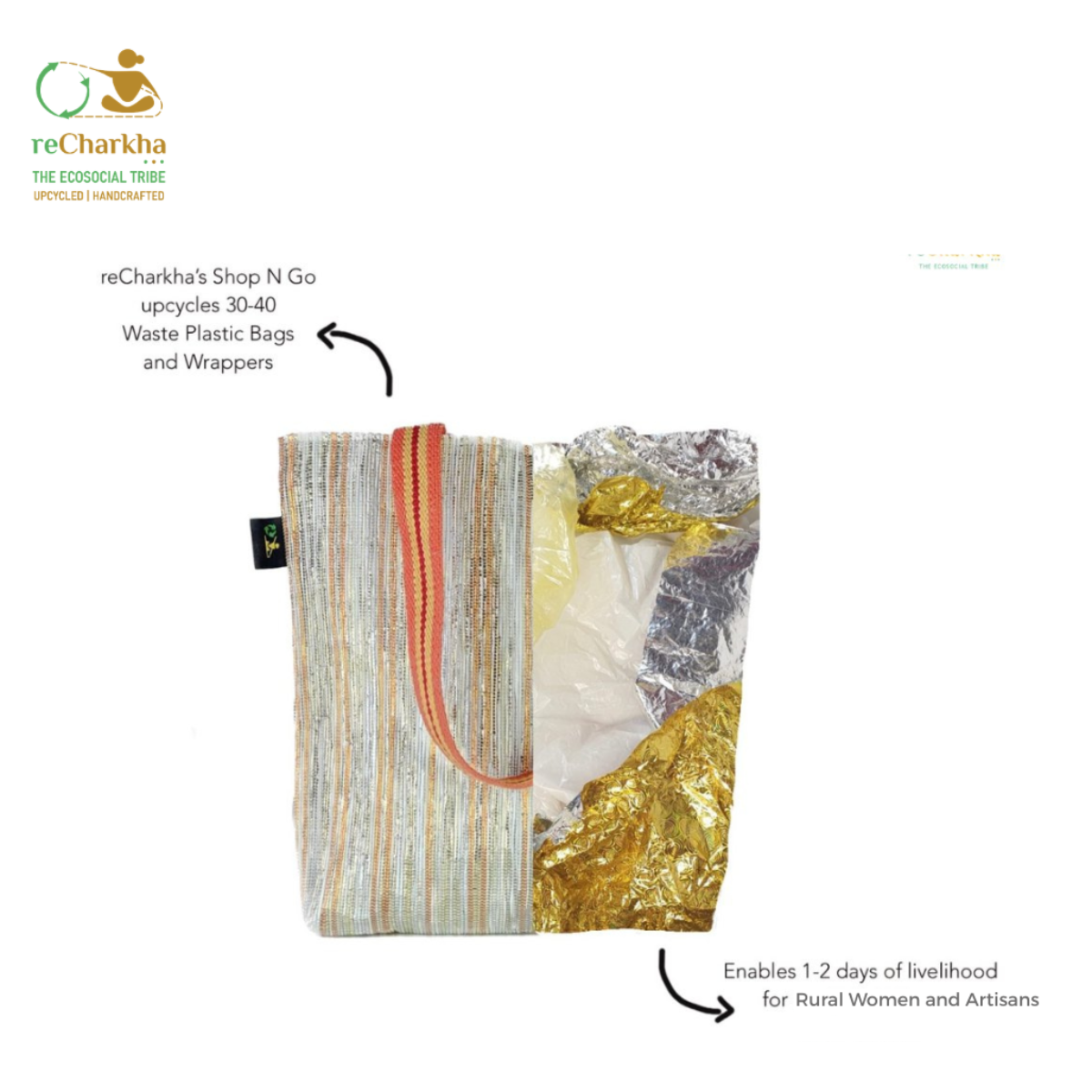 Upcycled Handcrafted Designer Shop N Go (SNGD0626-009) PS_W