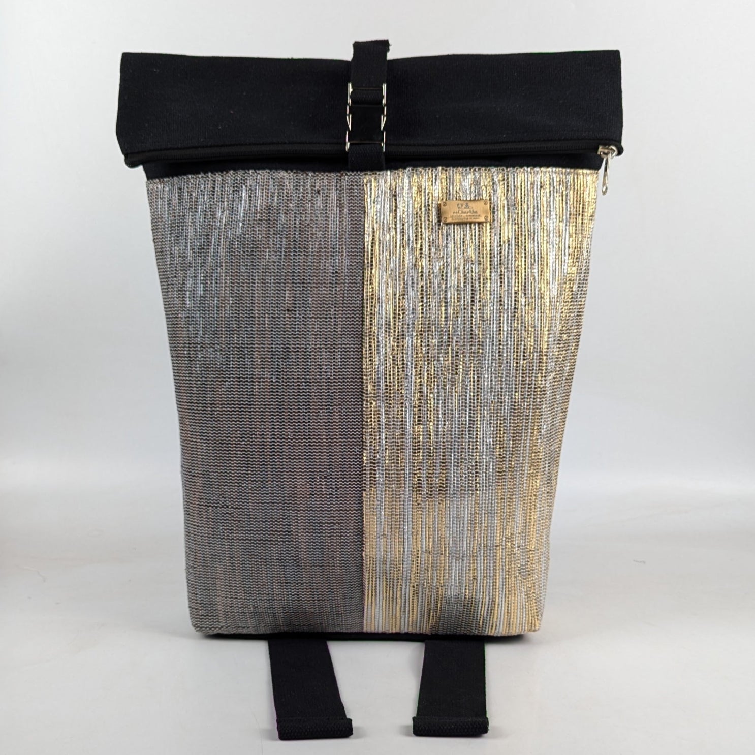 Upcycled Handcrafted Spartan Backpack (SBP0625-005) PS_W