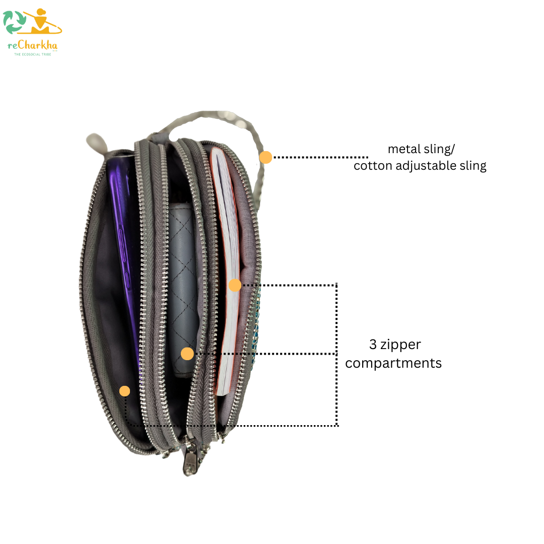 Upcycled Handwoven Designer Taco Sling (TSLD0925-001) PS_W