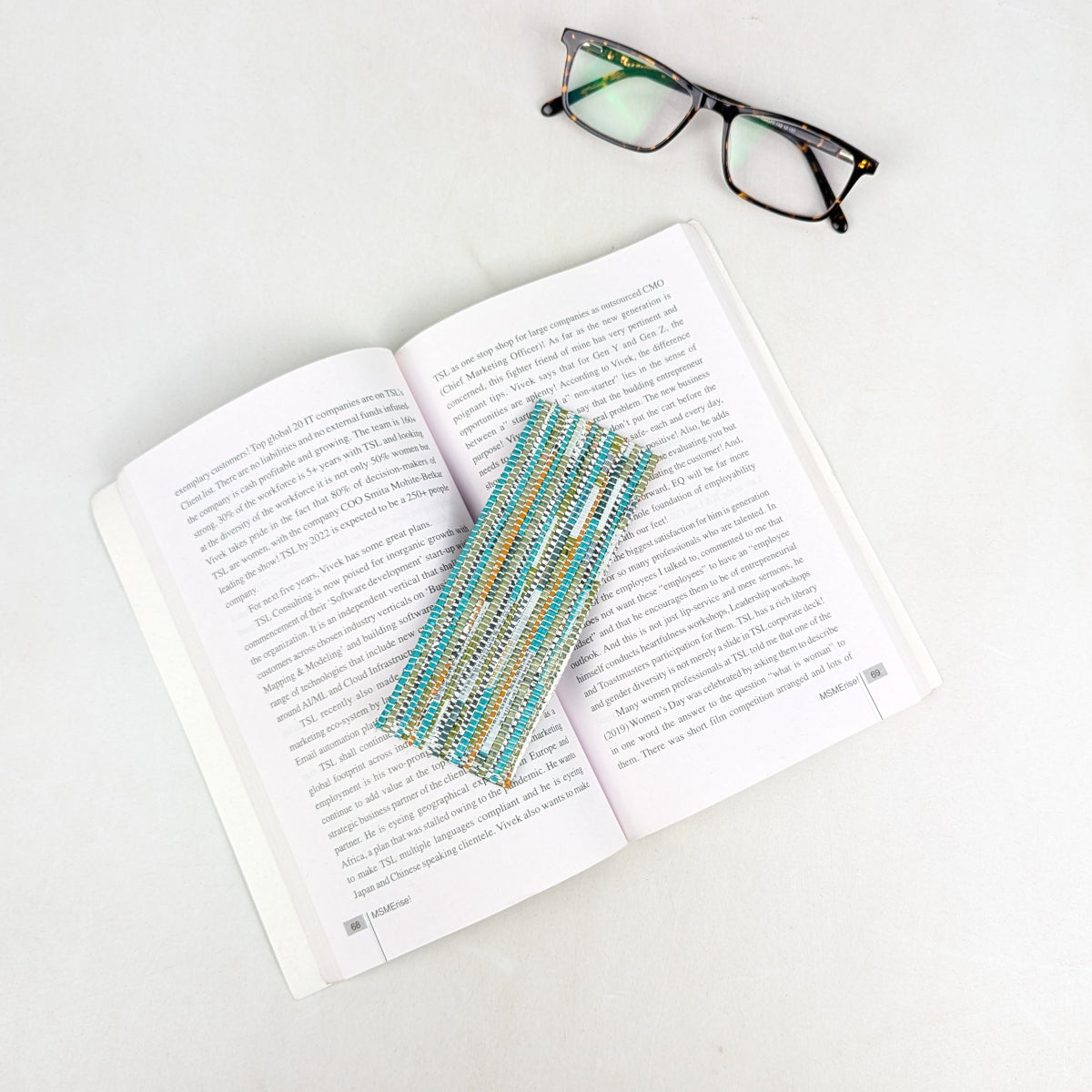 Upcycled Handcrafted Bookmark (BM0826-003)