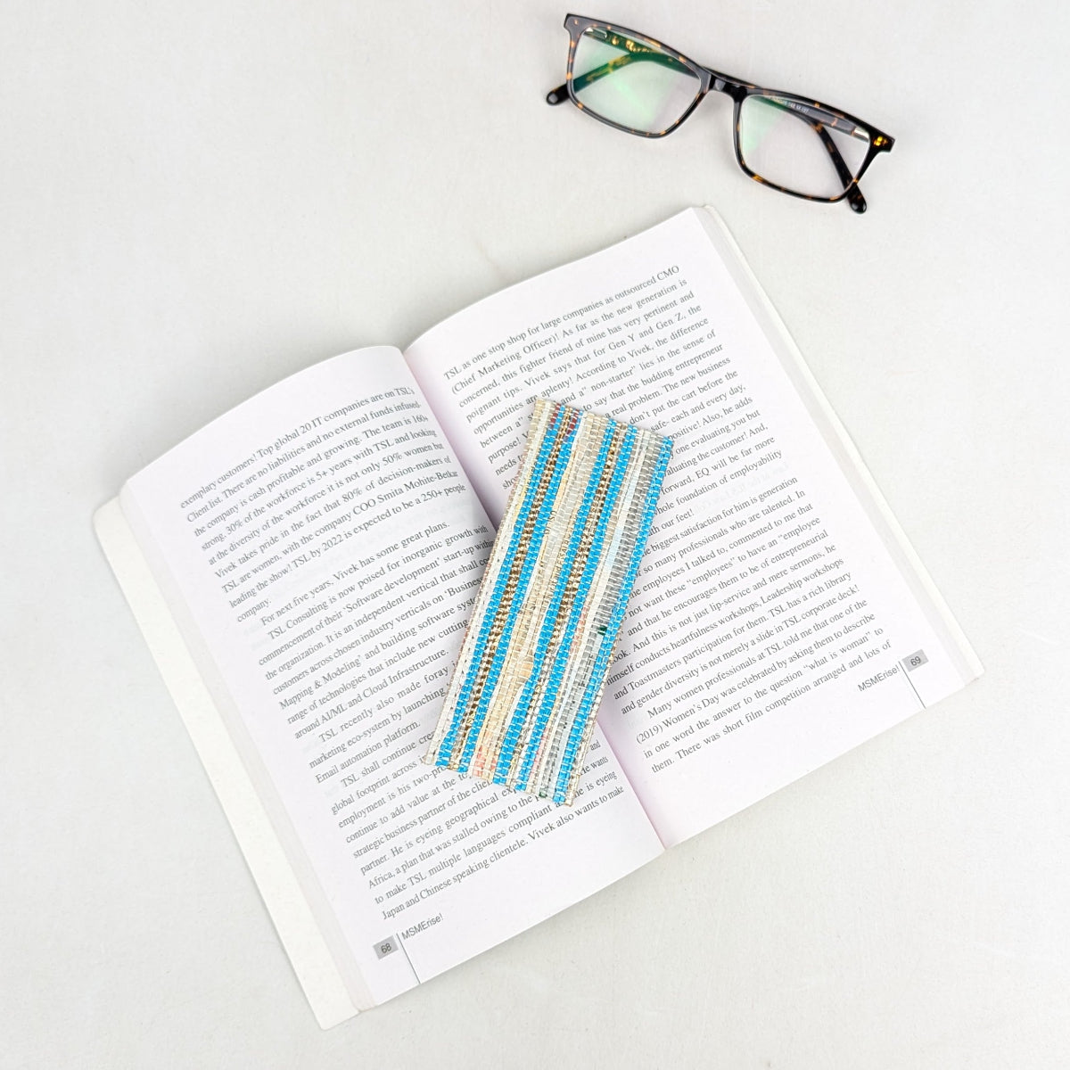 Upcycled Handcrafted Bookmark (BM0826-019)