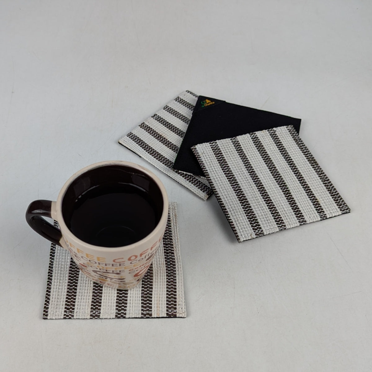 Upcycled Handcrafted Coaster (C1025-016) PS_W