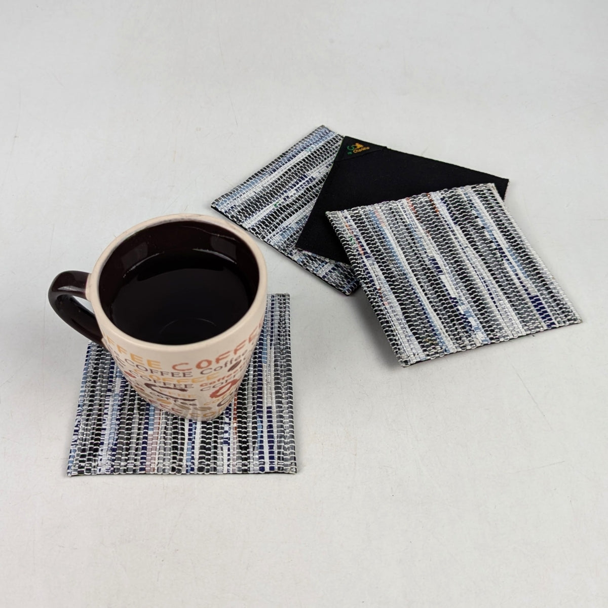 Upcycled Handcrafted Coaster (C1025-023) PS_W