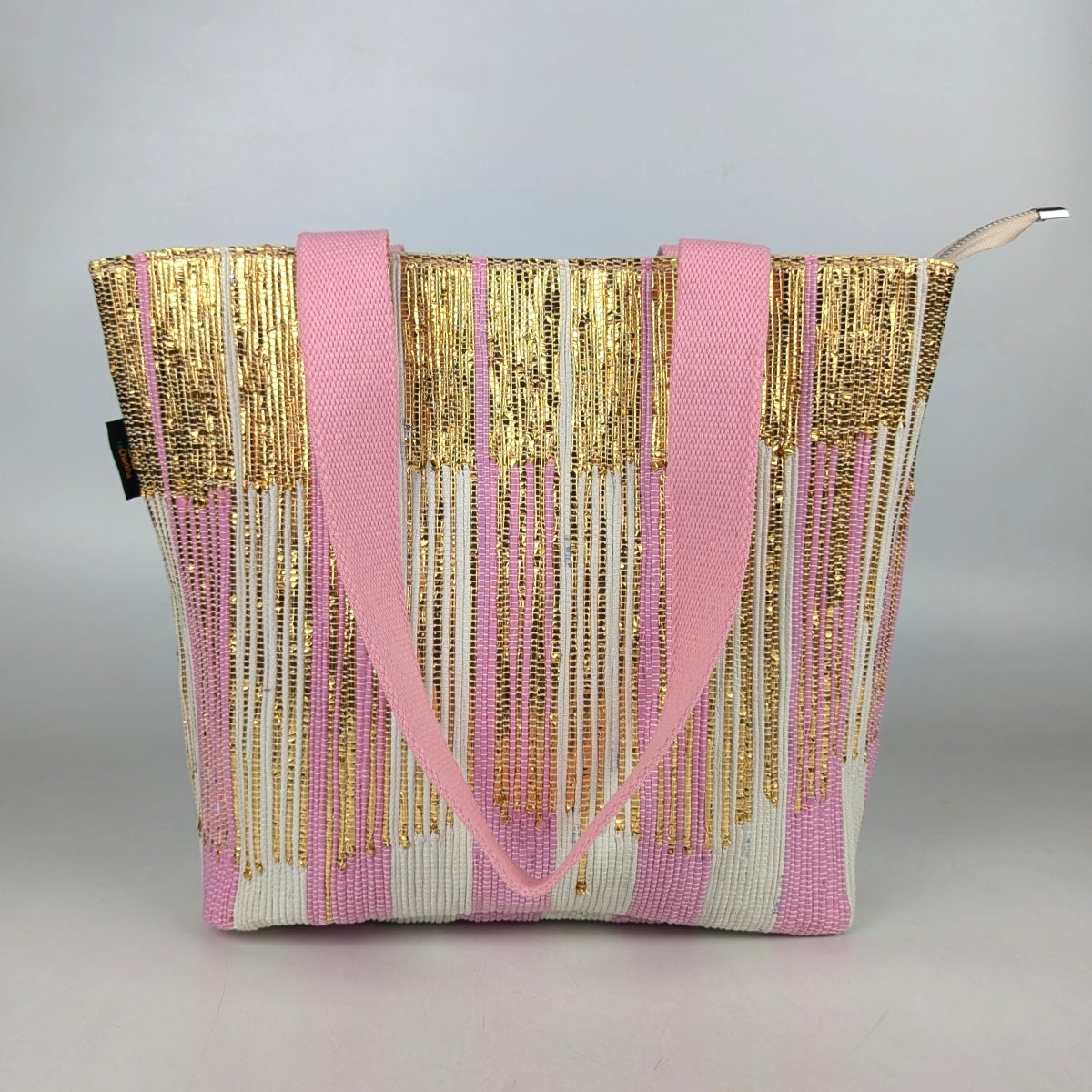 Upcycled Handcrafted Designer Shopper Tote (DST1025-003) PS_W