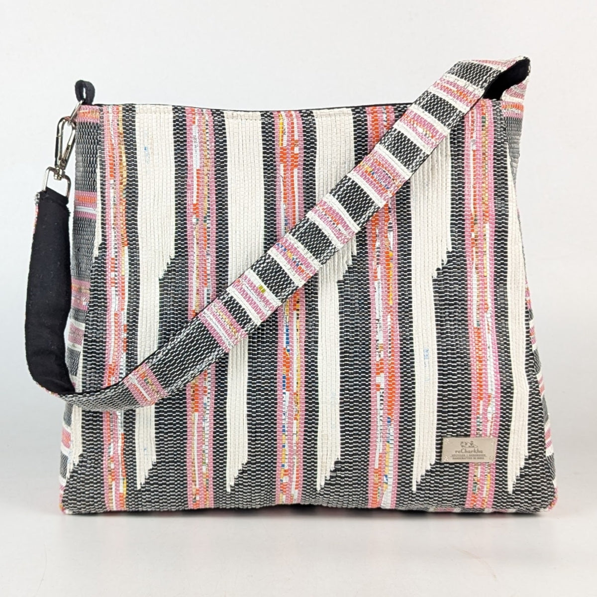 Upcycled Handcrafted Designer Trapeze Tote (TTD1125-005) PS_W