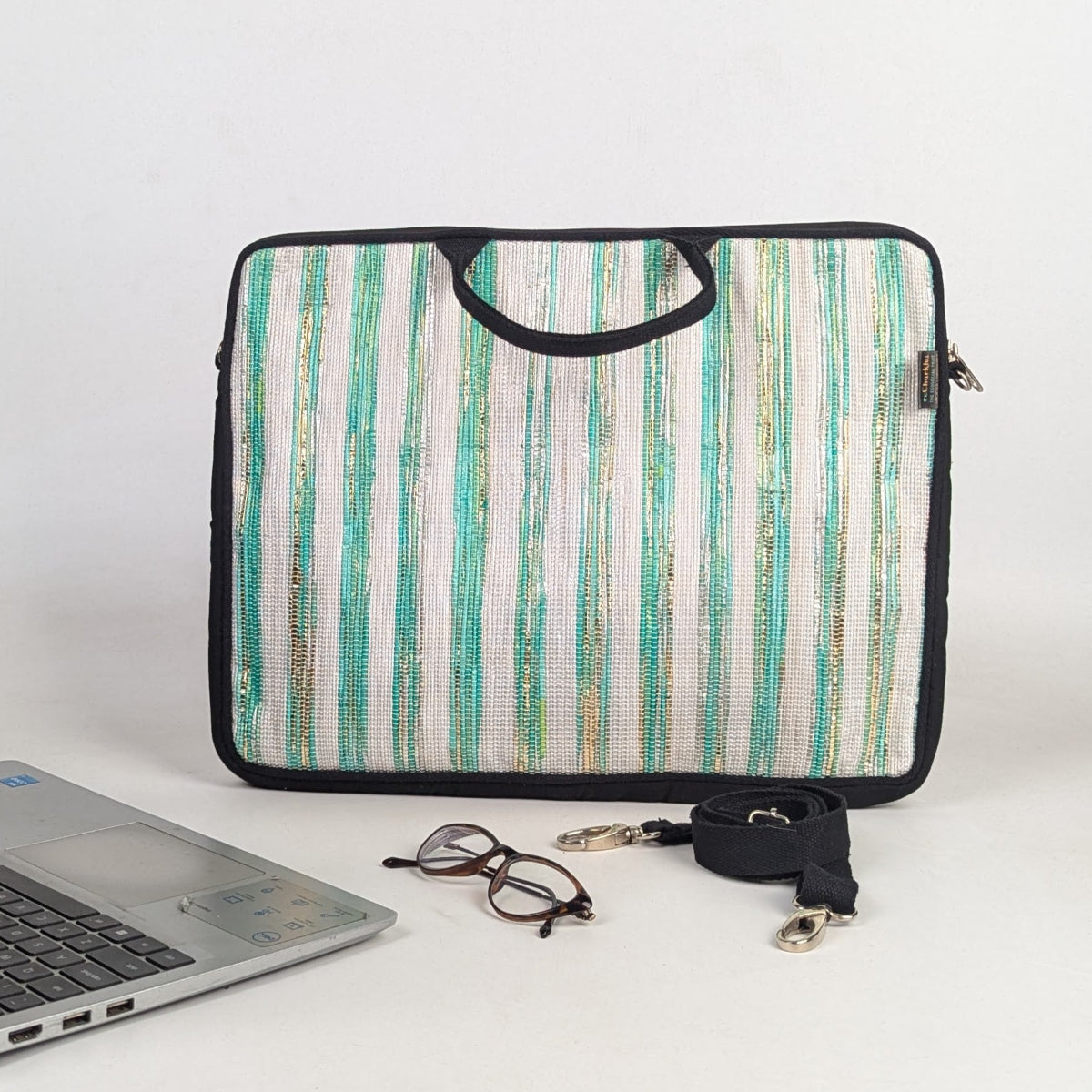 Upcycled Handcrafted Laptop Sleeve 16 inch (LSB160226-010) PS_W