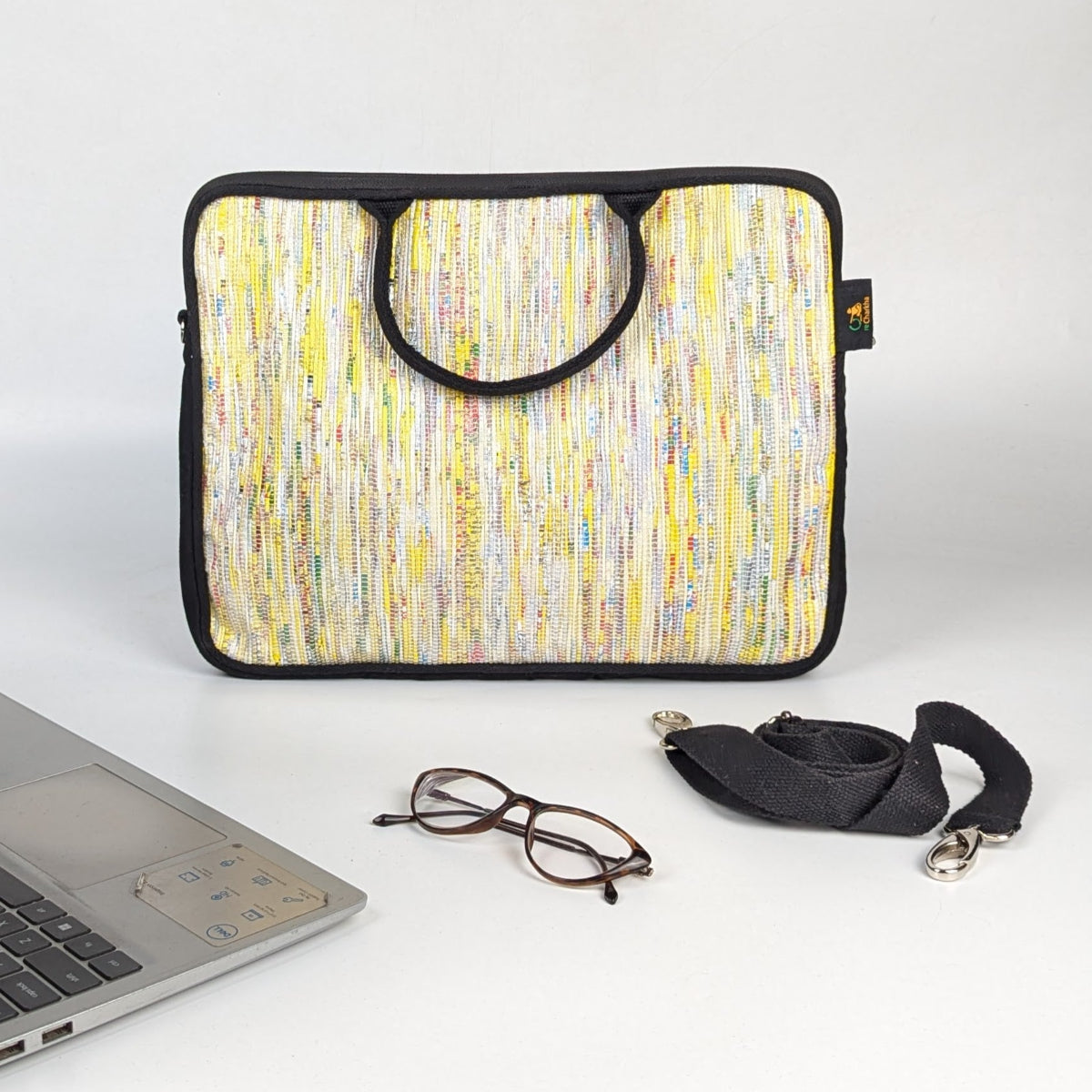 Upcycled Handcrafted Laptop Sleeves 14 inches (LSB140826-003)