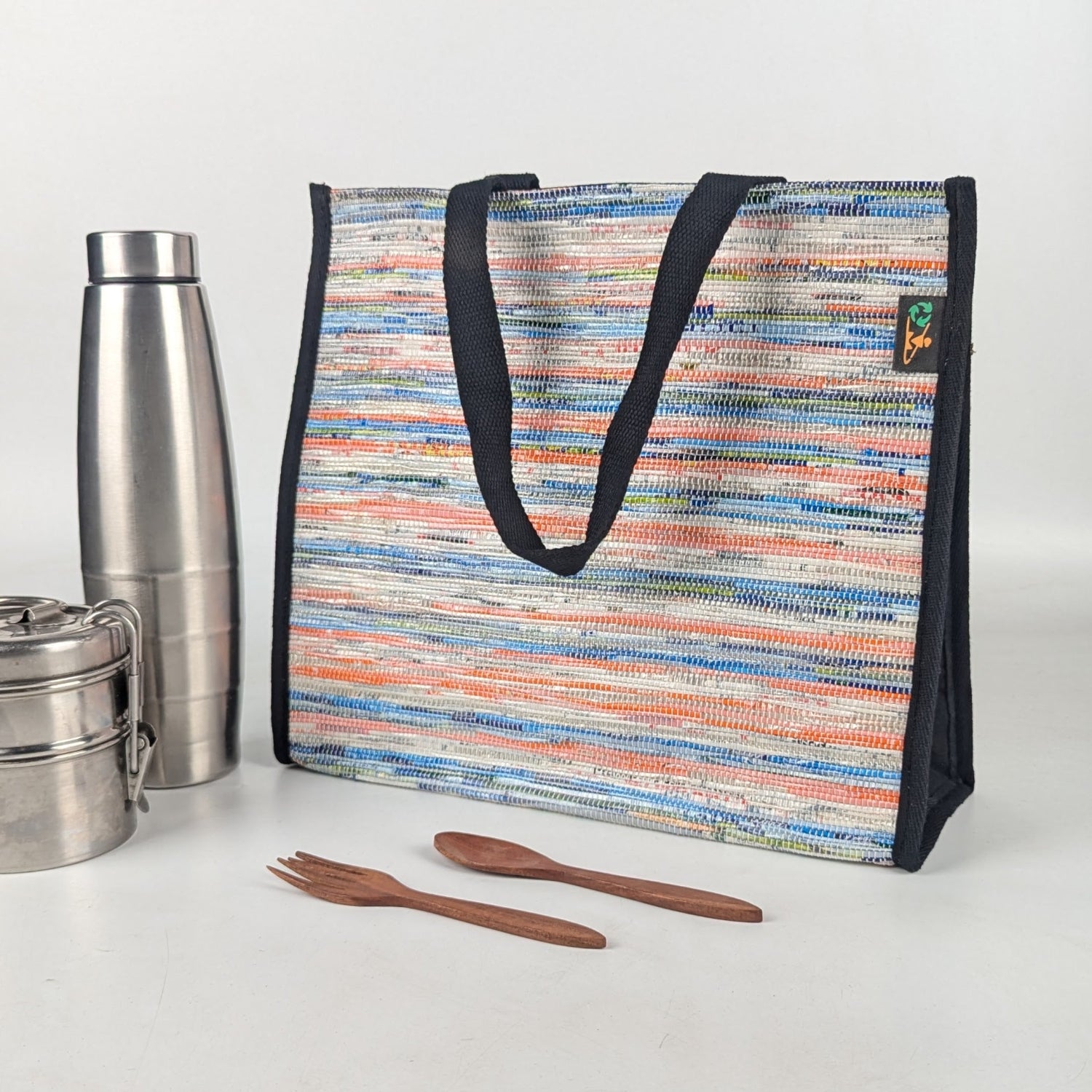 Upcycled Handcrafted Lunch Bag (LB0525-014) PS_W