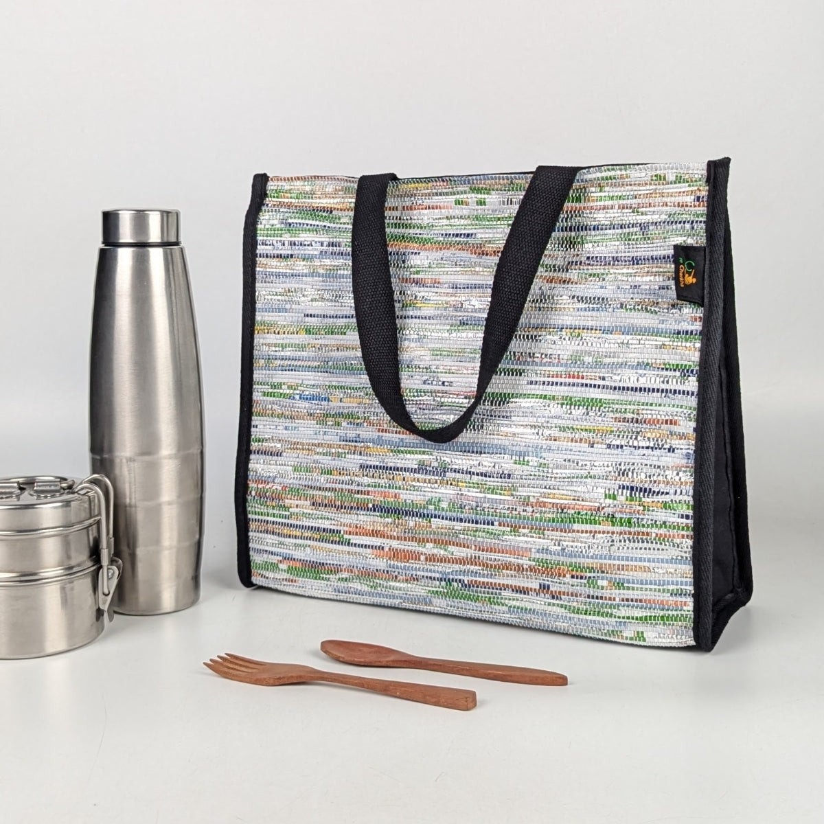 Upcycled Handcrafted Lunch Bag (LB0725-004) PS_W