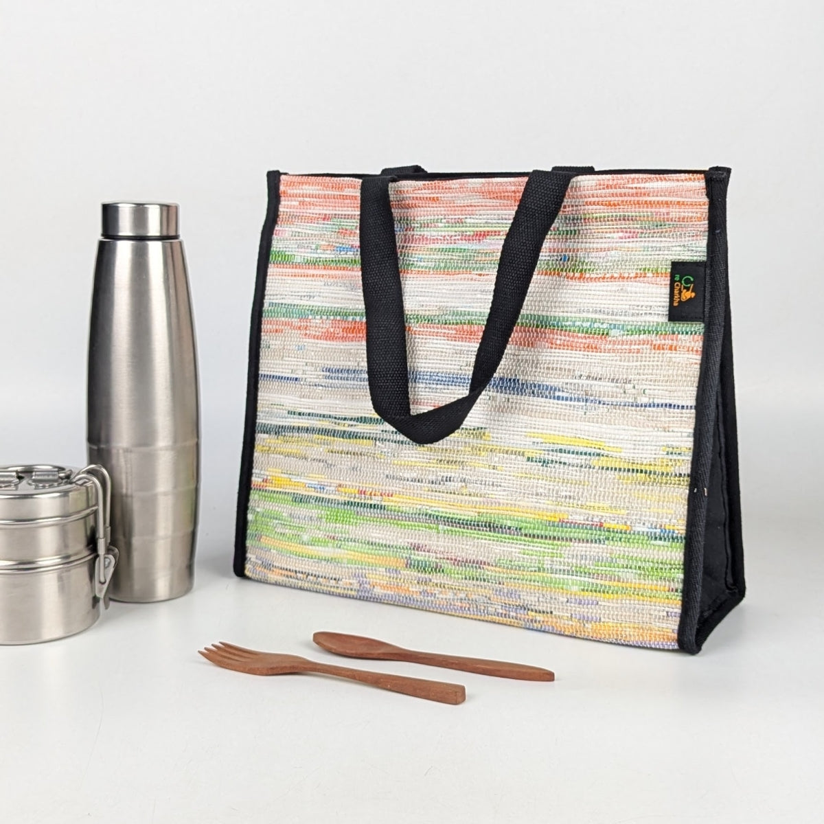 Upcycled Handcrafted Lunch Bag (LB0725-006) PS_W