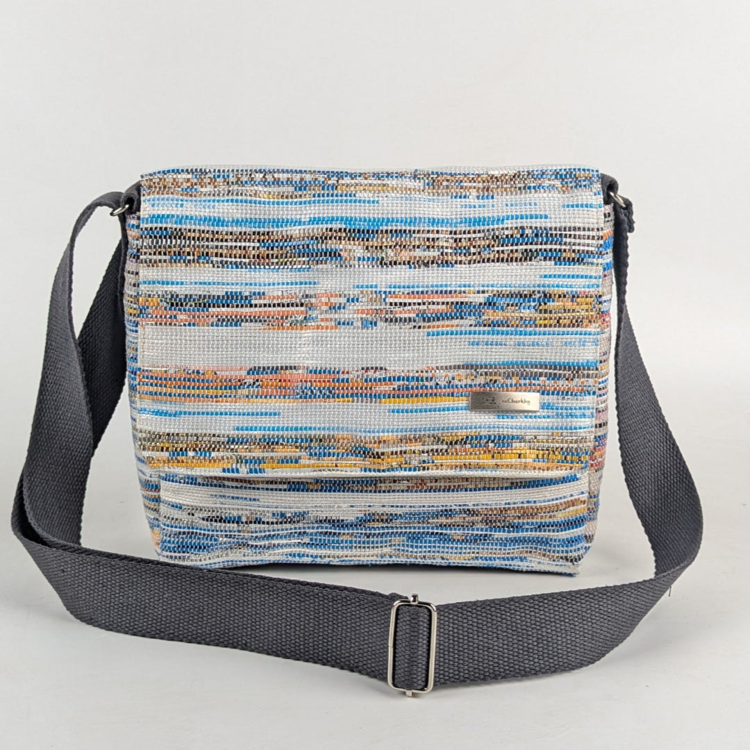 Upcycled Handcrafted Messenger Bag (MB0425-003) PS_W