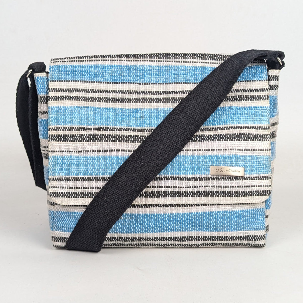 Upcycled Handcrafted Messenger Bag (MB0126-002) PS_W
