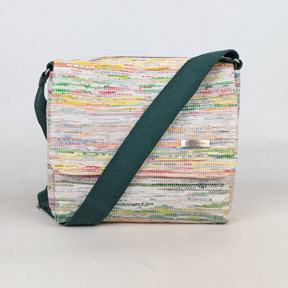 Upcycled Handcrafted Messenger Bag (MB0626-001) PS_W