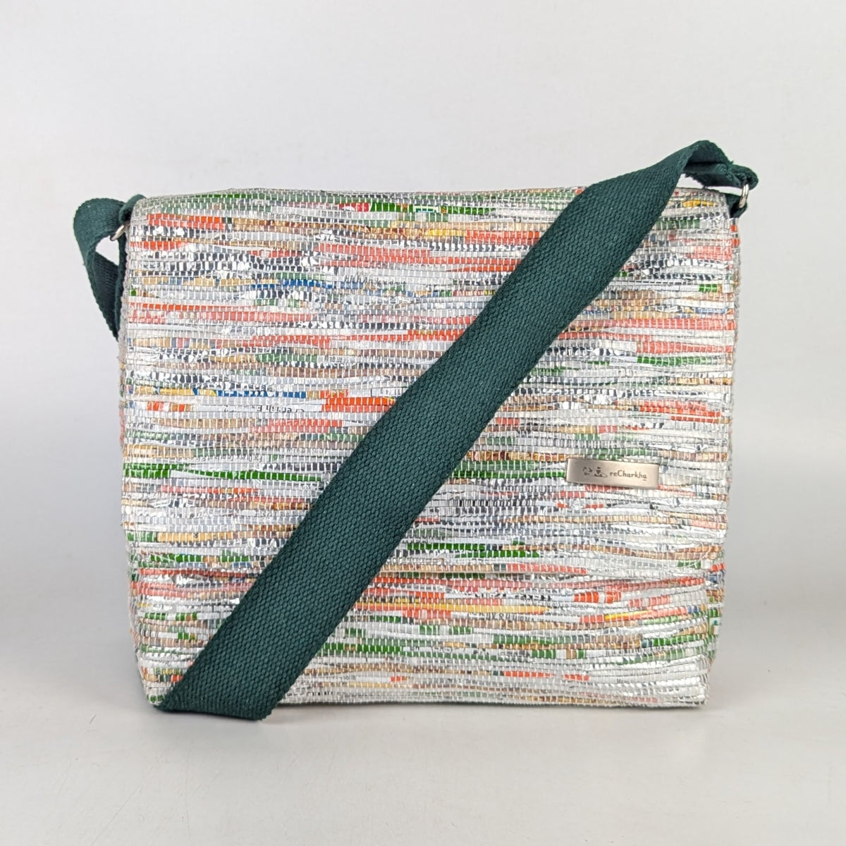 Upcycled Handcrafted Messenger Bag (MB0925-010) PS_W