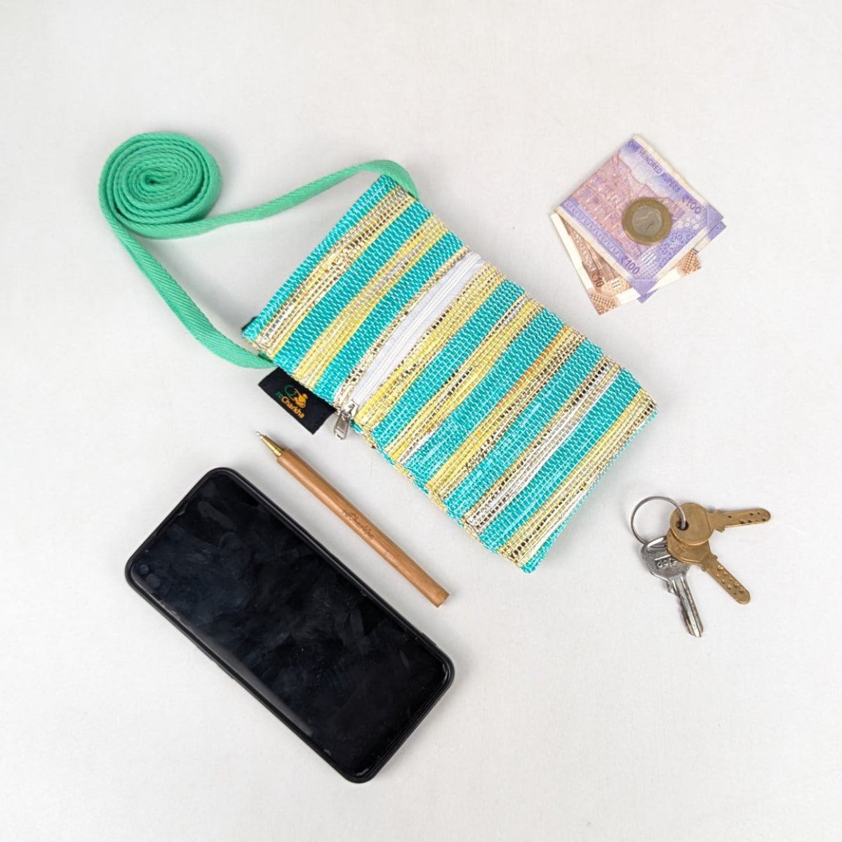 Upcycled Handcrafted Mobile Sling (MSL0626-020) PS_W