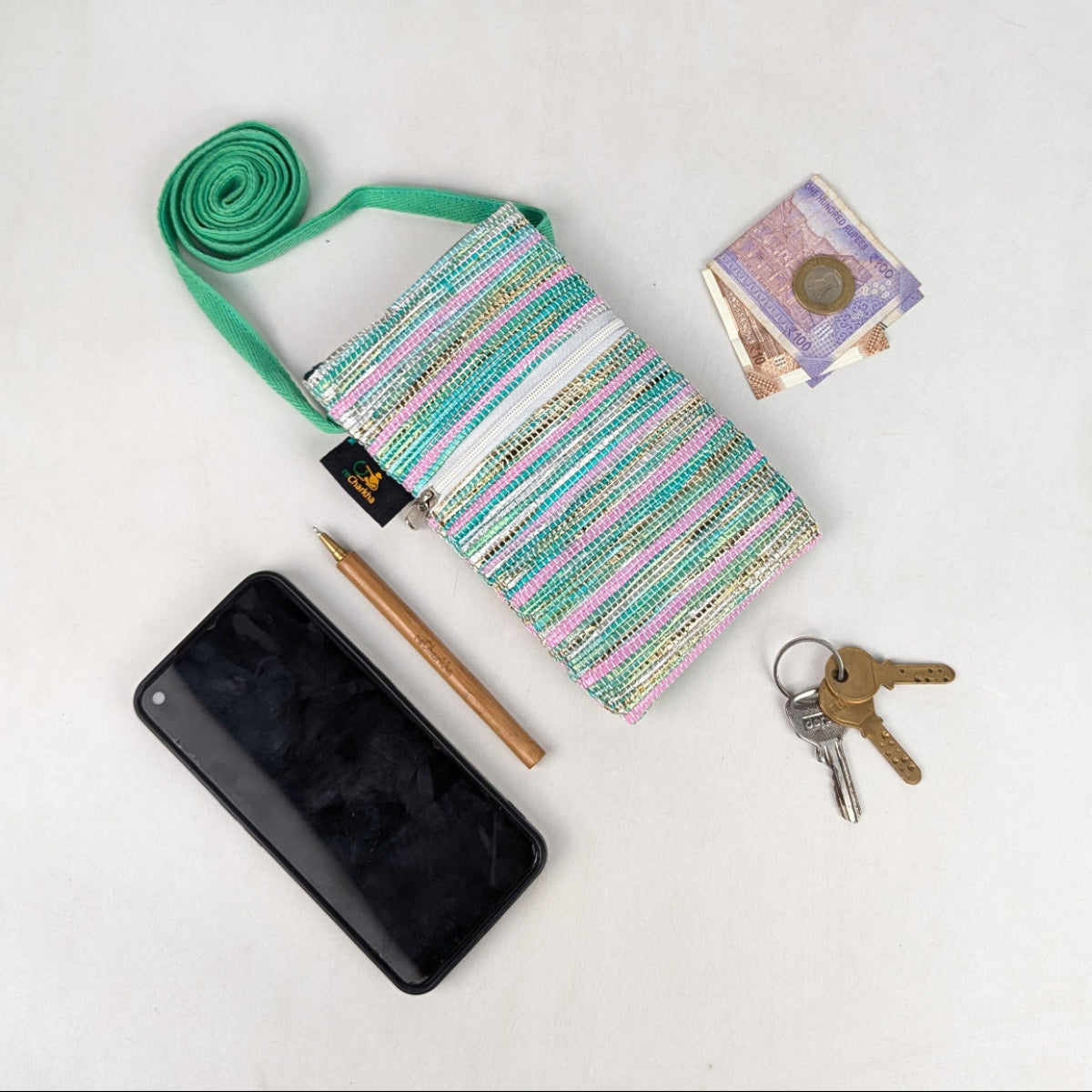 Upcycled Handcrafted Mobile Sling (MSL0626-023) PS_W
