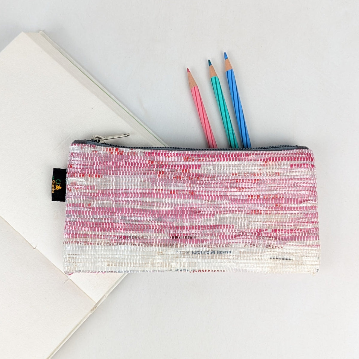 Upcycled Handcrafted Pencil Pouch (PP0526-015) PS_W