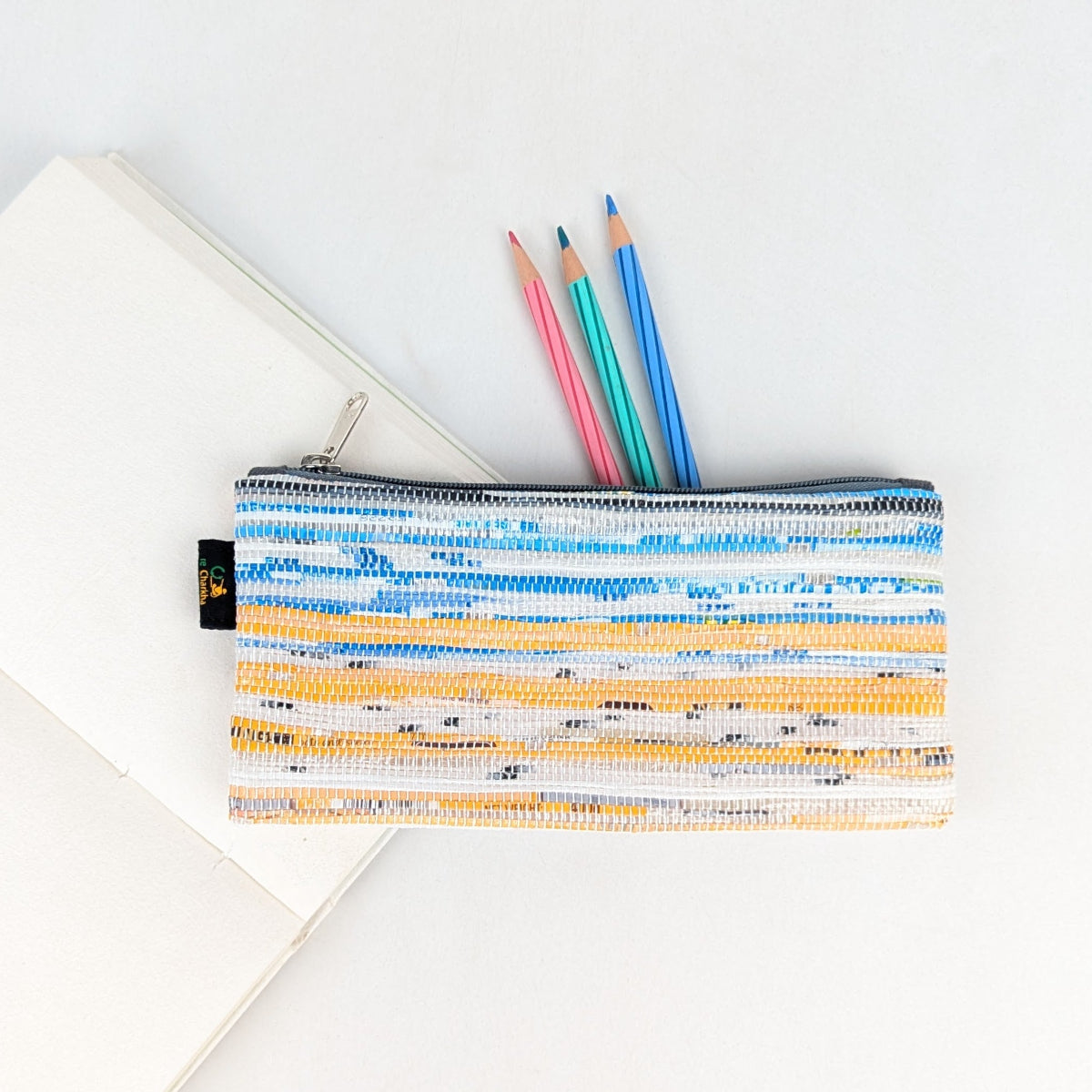 Upcycled Handcrafted Pencil Pouch (PP0526-017) PS_W