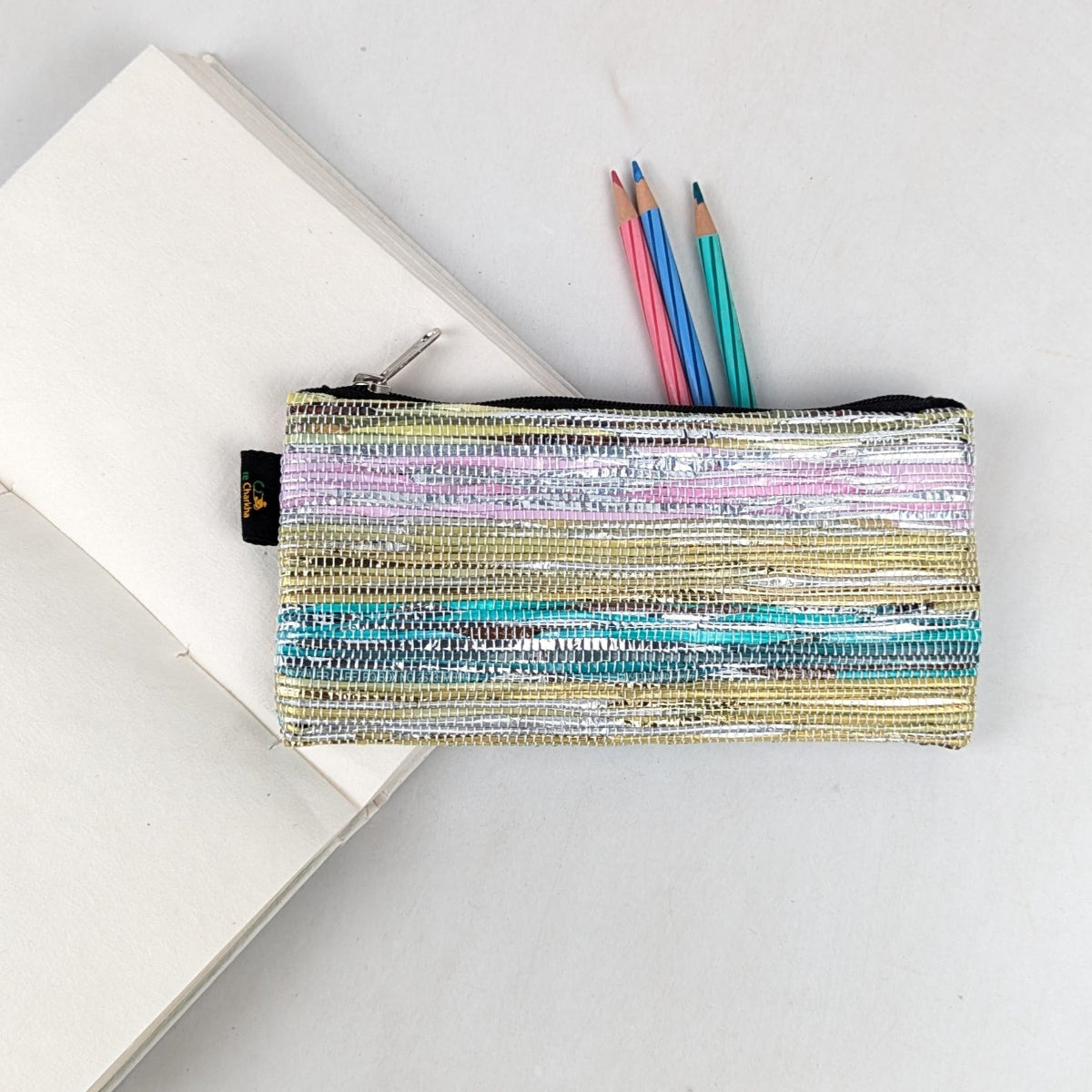 Upcycled Handcrafted Pencil Pouch (PP0626-003) PS_W