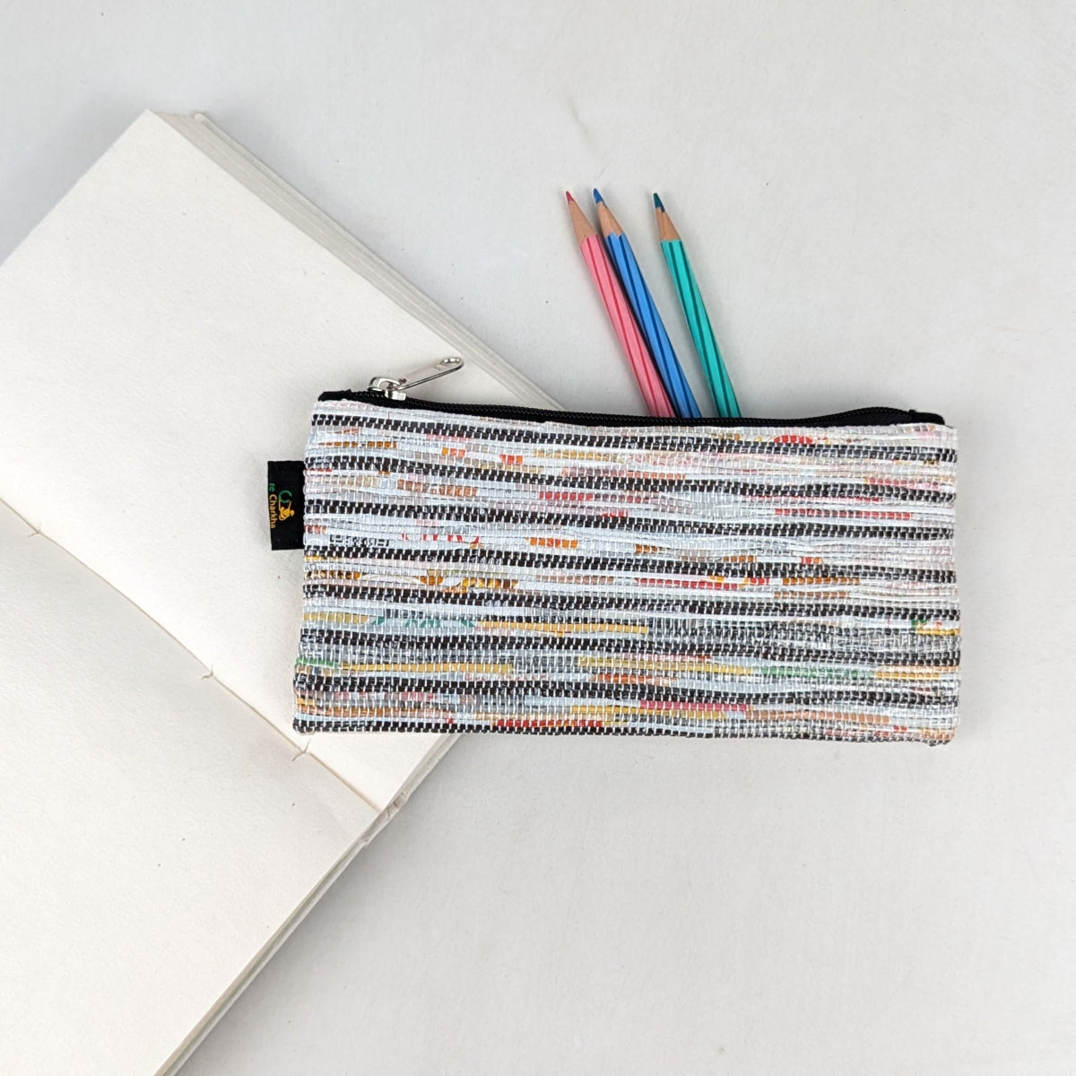 Upcycled Handcrafted Pencil Pouch (PP0626-009) PS_W