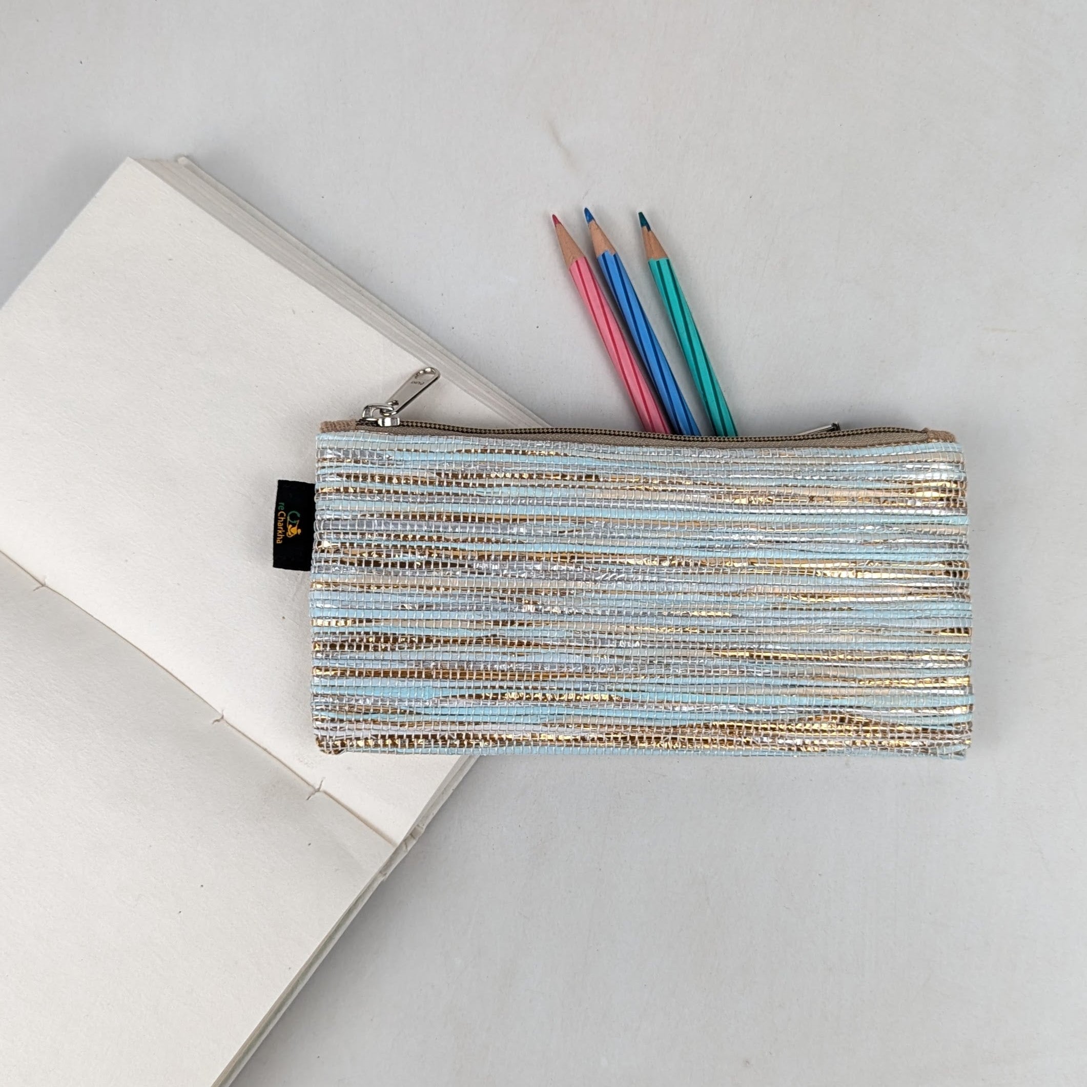 Upcycled Handcrafted Pencil Pouch (PP0626-011) PS_W