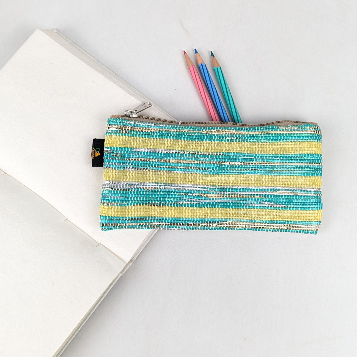 Upcycled Handcrafted Pencil Pouch (PP0626-012) PS_W
