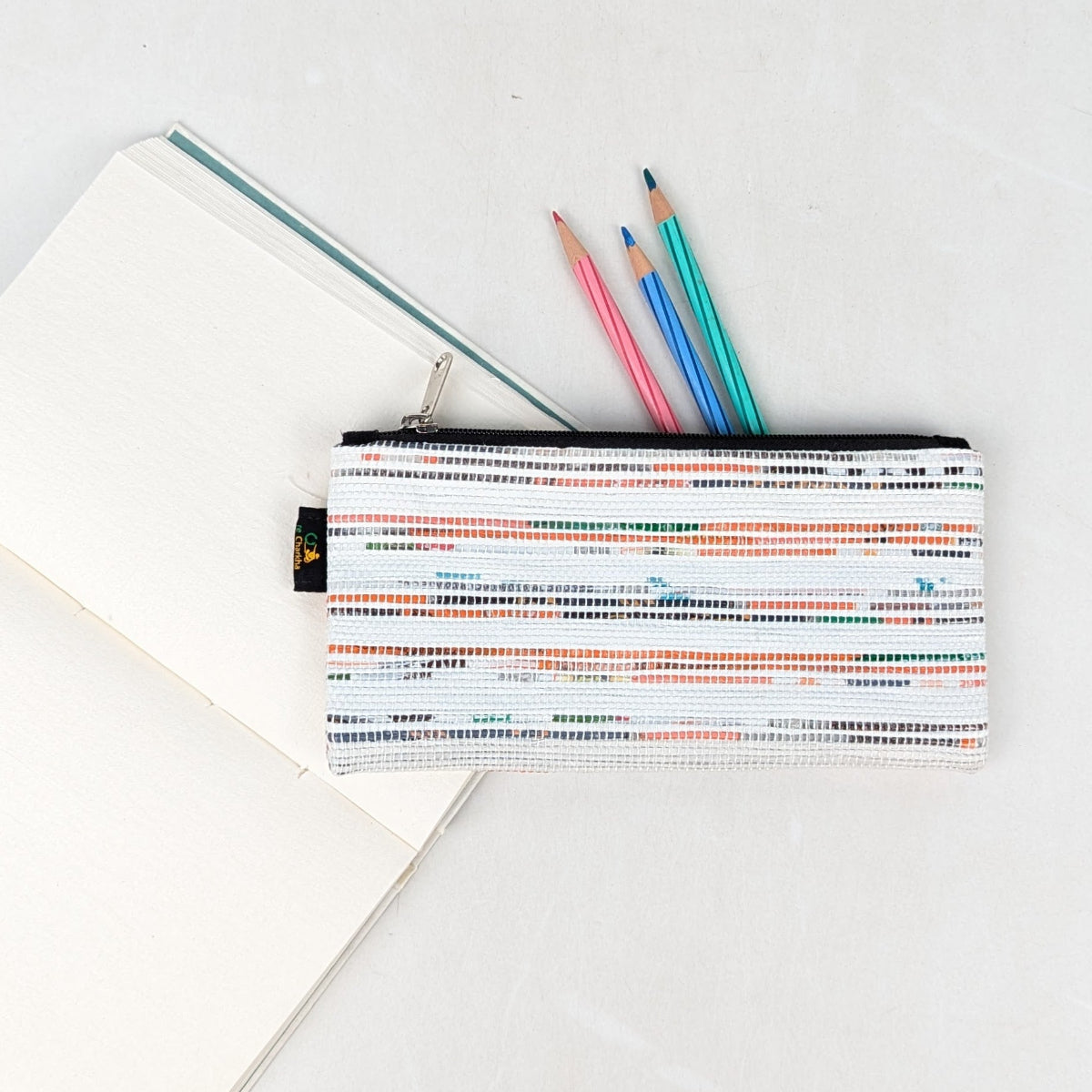 Upcycled Handcrafted Pencil Pouch (PP0726-009)