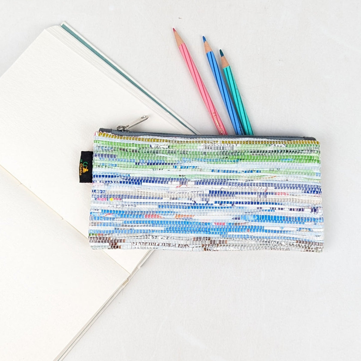 Upcycled Handcrafted Pencil Pouch (PP0726-013)