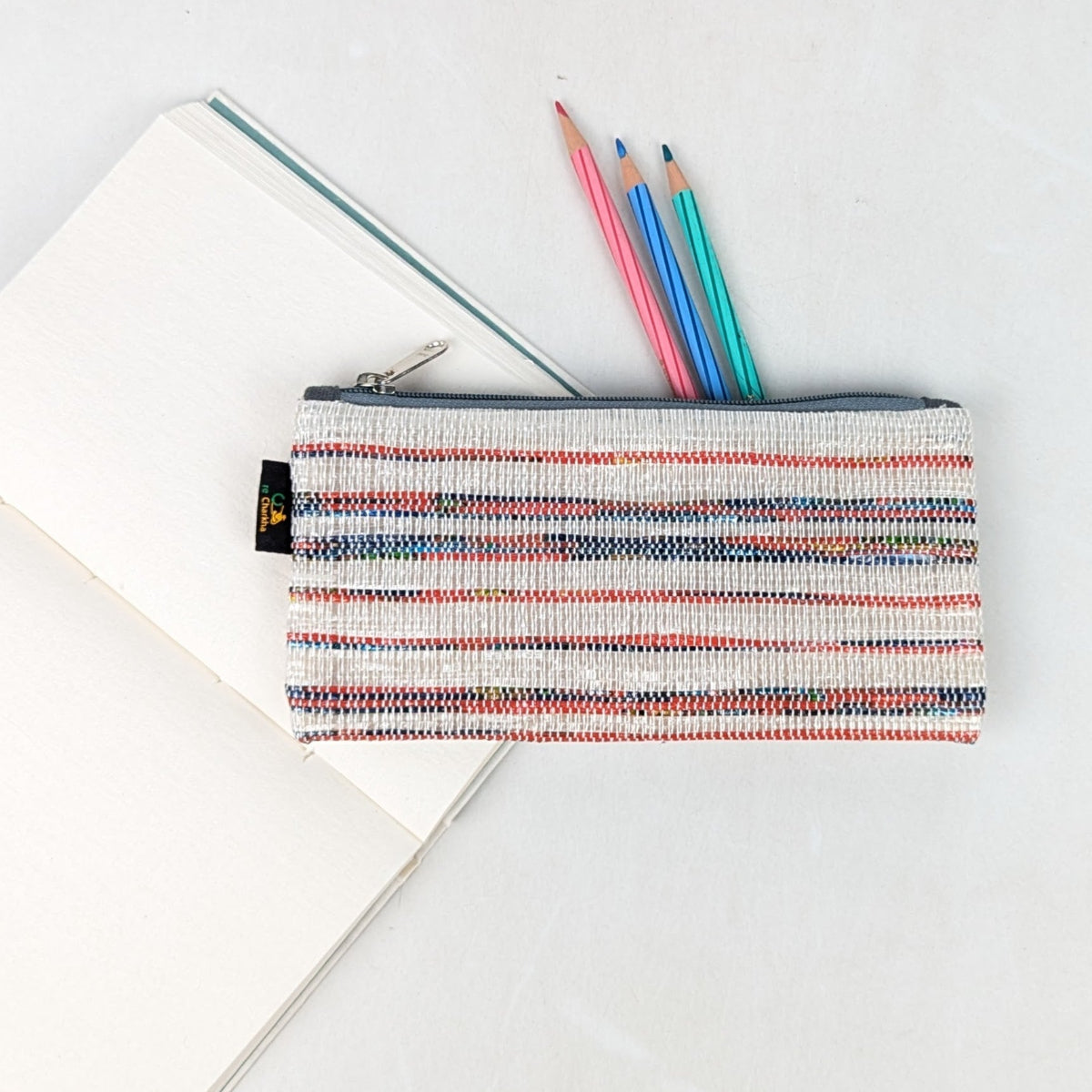 Upcycled Handcrafted Pencil Pouch (PP0726-016)