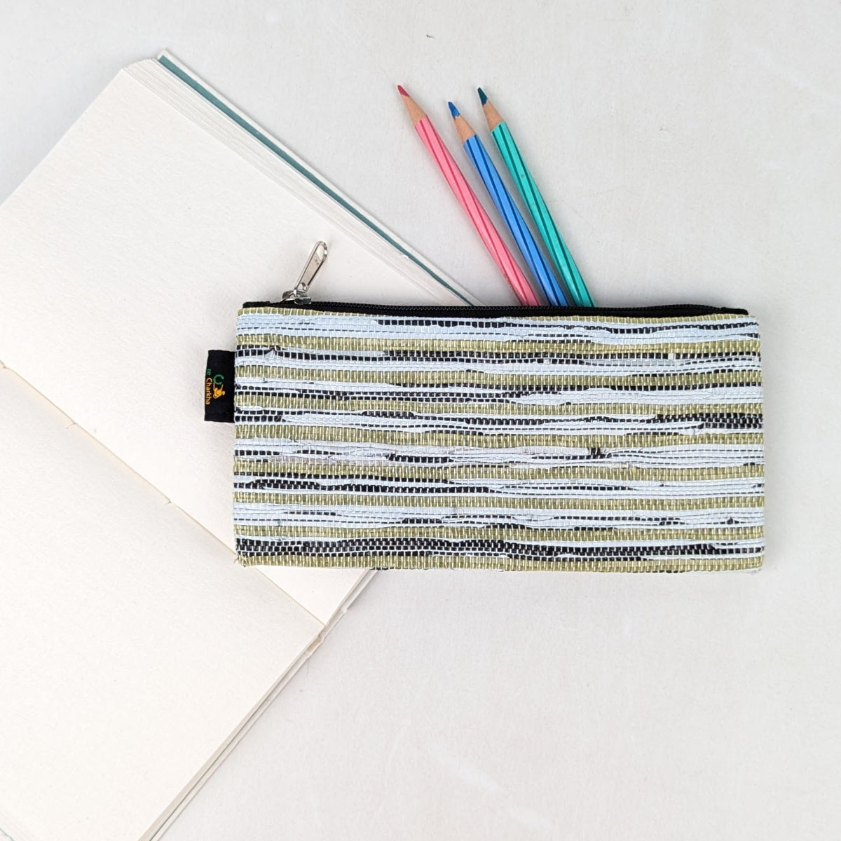 Upcycled Handcrafted Pencil Pouch (PP0726-025)