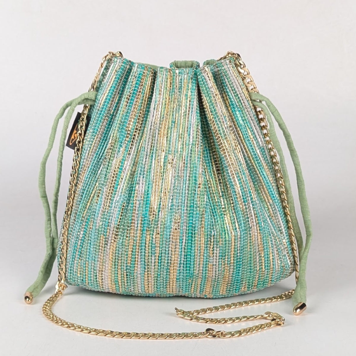 Upcycled Handcrafted Potli Sling (PS0625-001) PS_W