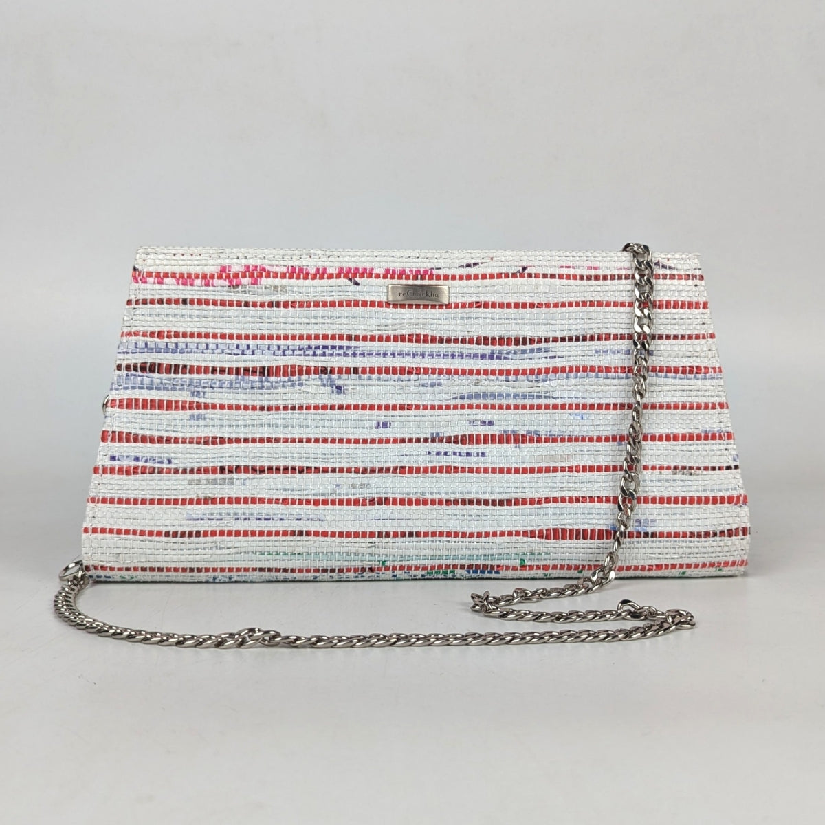 Upcycled Handcrafted Trapeze Clutch (TC0925-007) PS_W