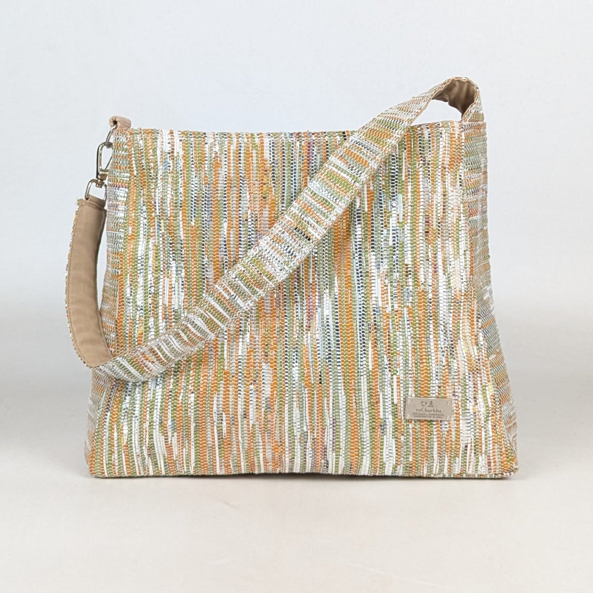 Upcycled Handcrafted Trapeze Tote (TT0426-005) PS_W