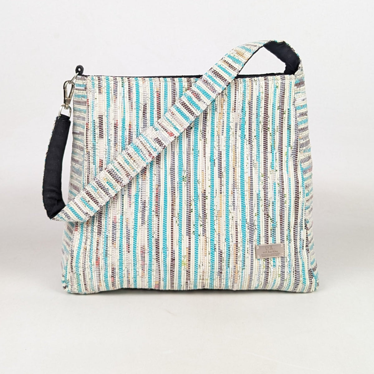 Upcycled Handcrafted Trapeze Tote (TT0426-006) PS_W